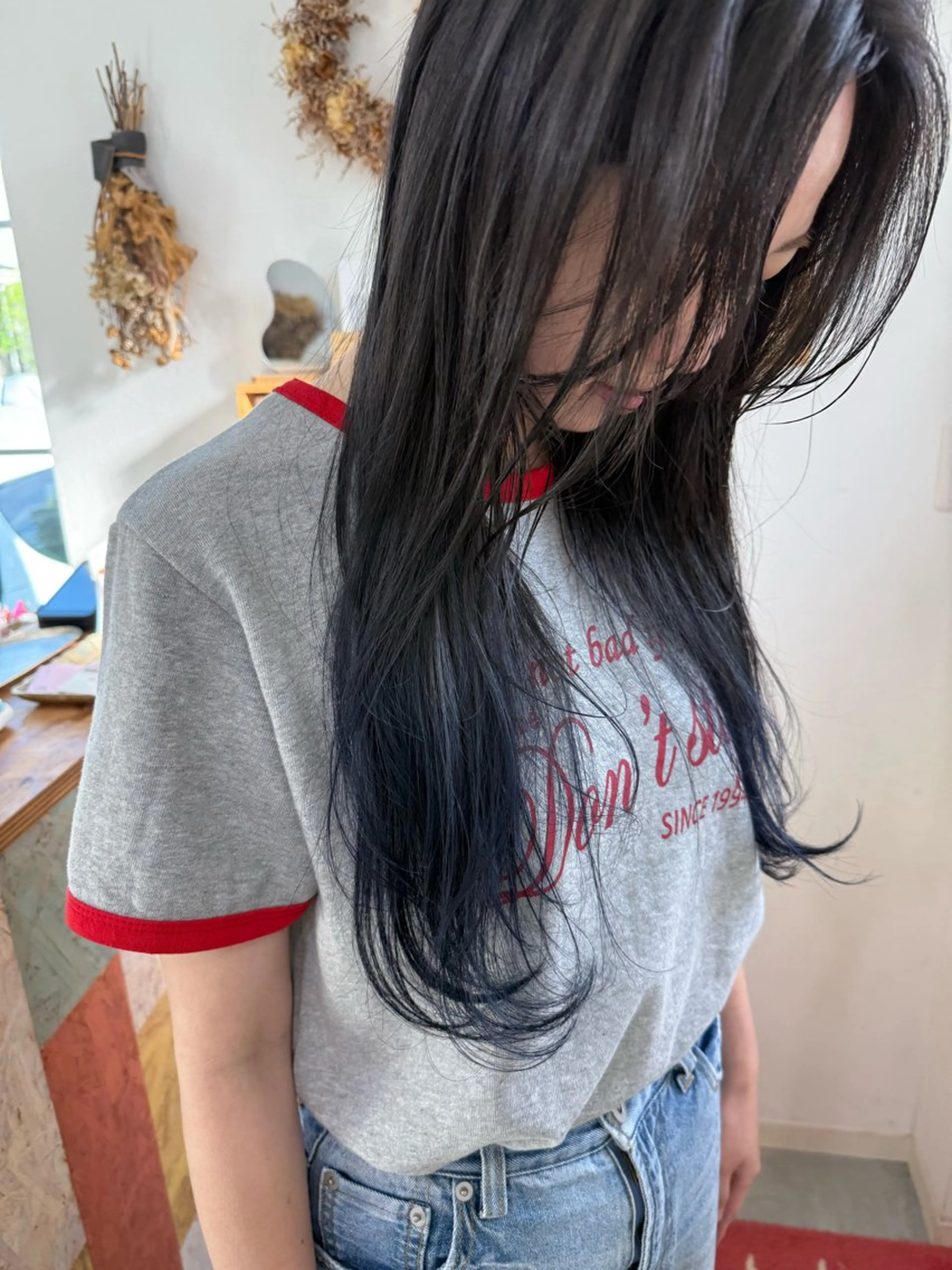 ロング カラー ヘアカラー トリートメント キノシタ マユのヘアスタイル