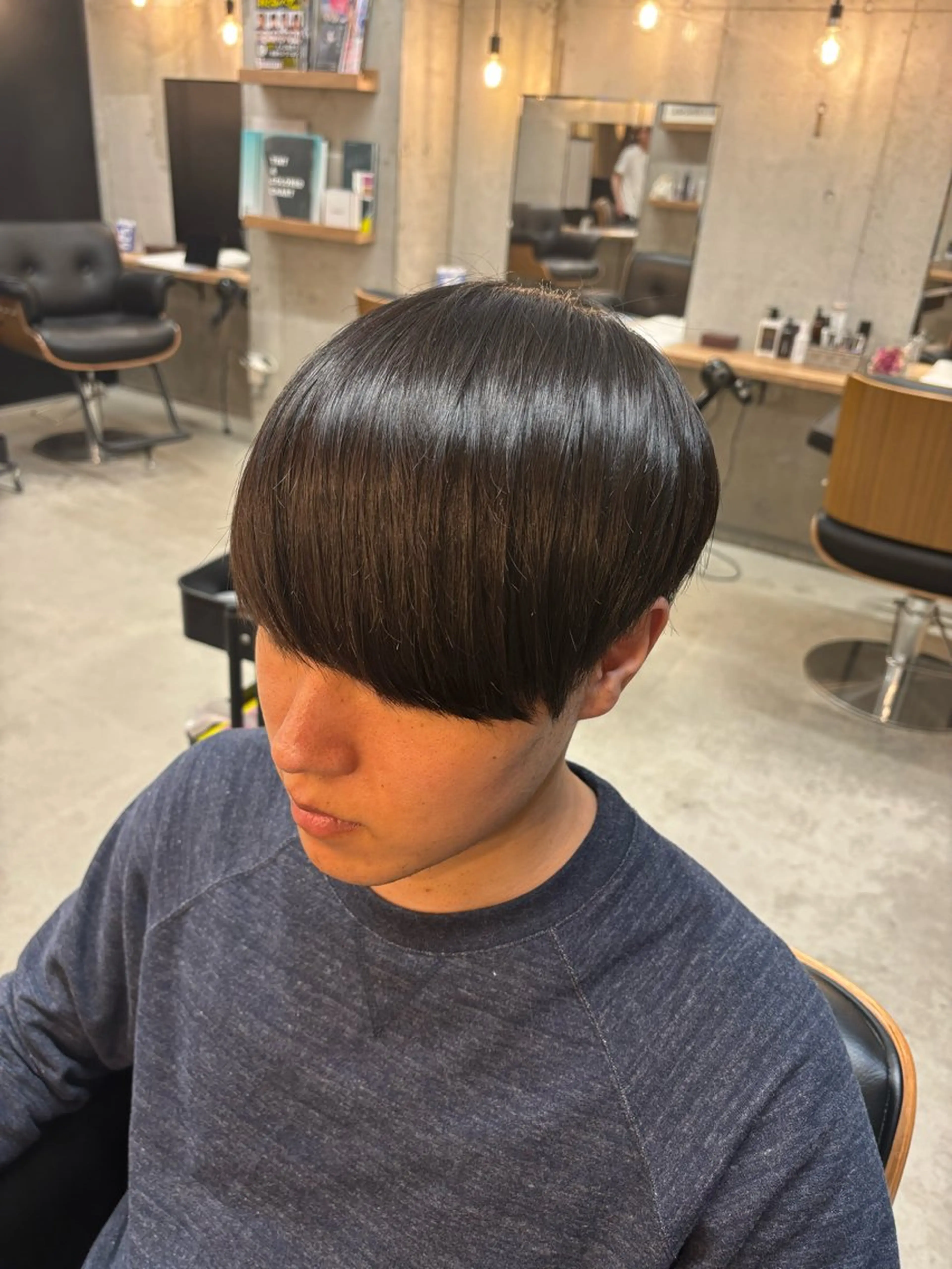 ショート カット 縮毛矯正 石井希武/学芸大学/ パーマ/縮毛矯正のヘアスタイル