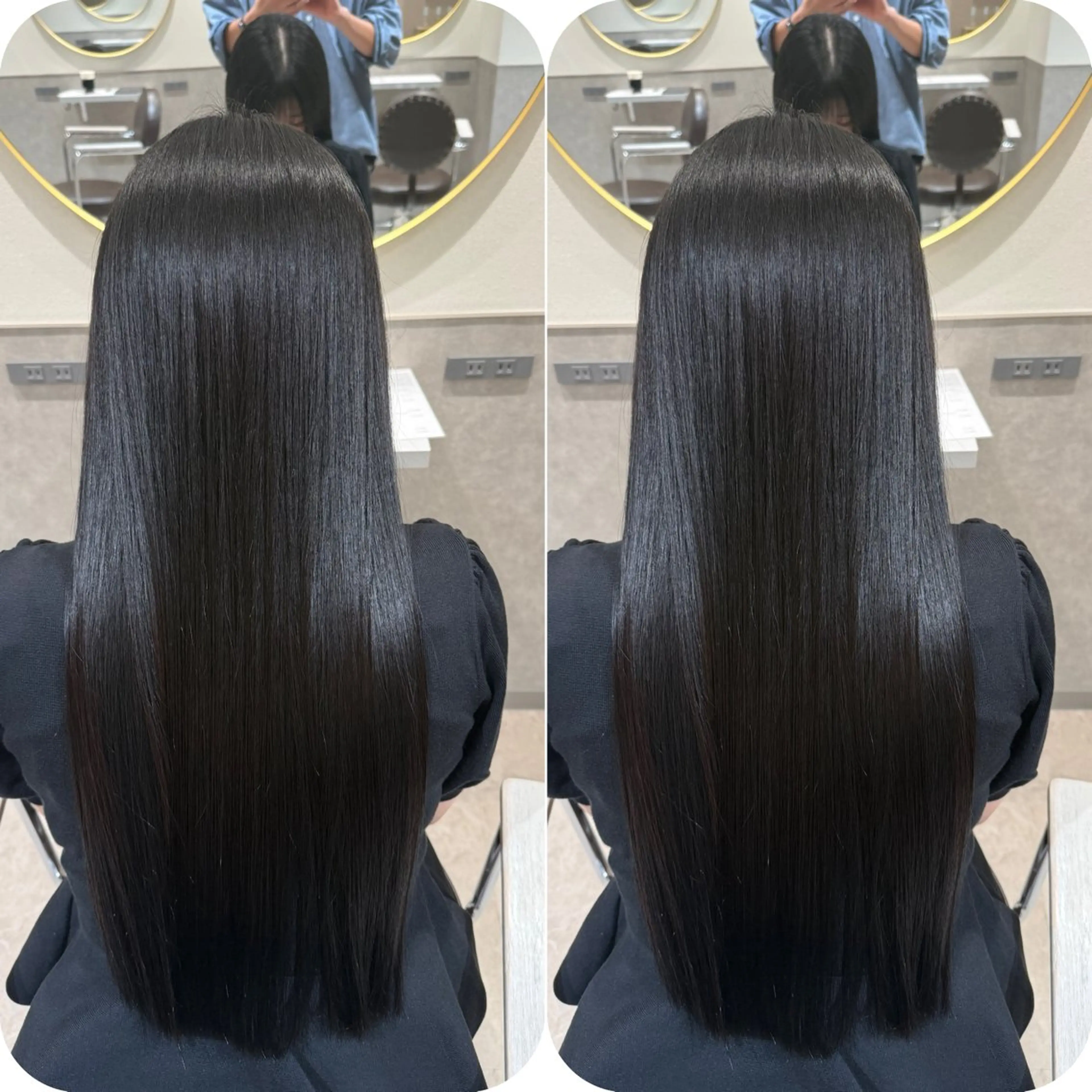 ロング カラー カット ヘアカラー 縮毛矯正 トリートメント 髪質改善カラー/銀座 /縮毛矯正/森田のヘアスタイル