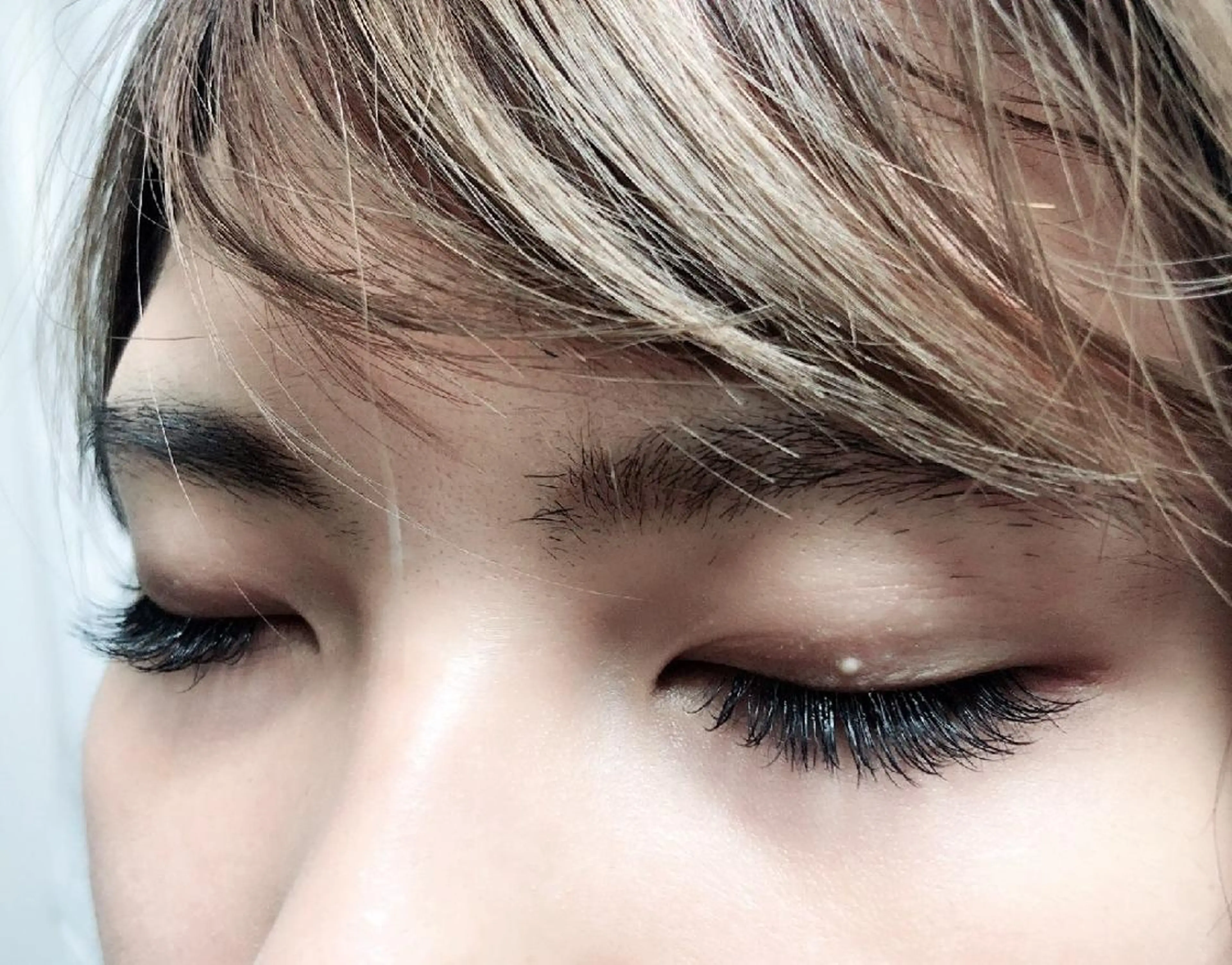 マツエク・マツパ 付け放題 キュート フラットラッシュ 下まつげエクステ 一重×まつ毛パーマ 吉岡 ゆうなのマツエク・マツパデザイン