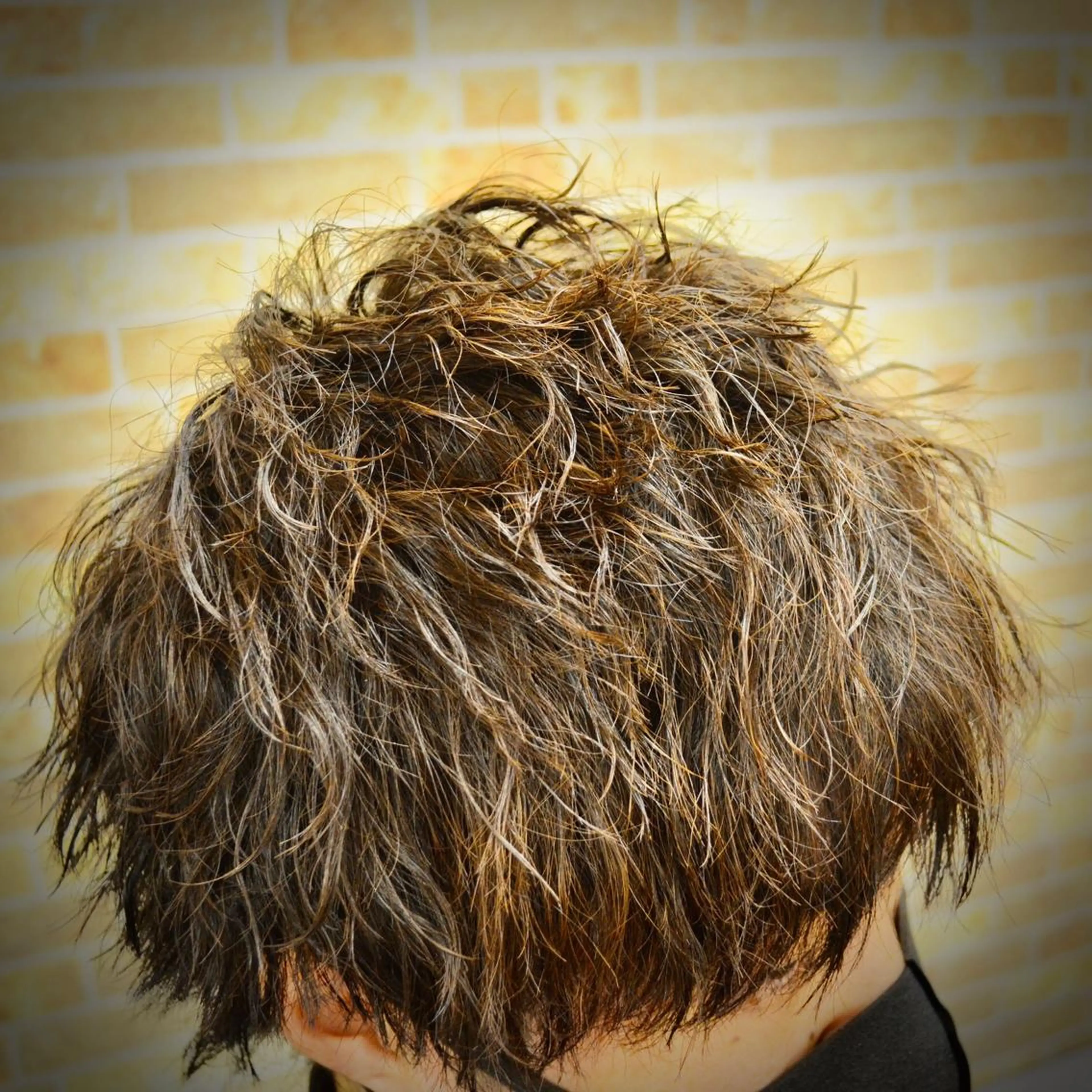 ミディアム パーマ メンズ カット パーマ 高野浩平/フェード ツイストスパイラルのヘアスタイル