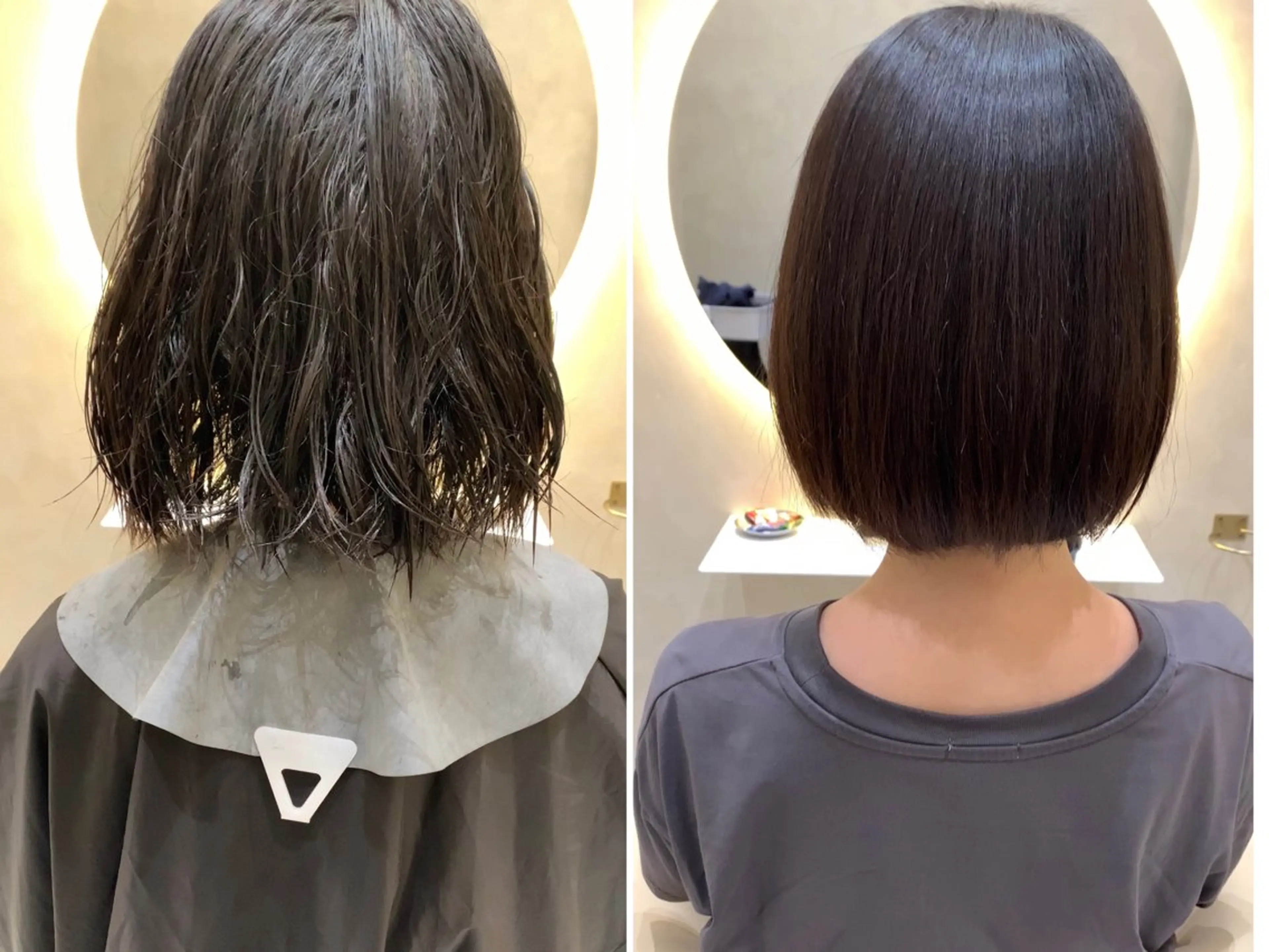 ショート カット 縮毛矯正 トリートメント 美髪矯正 吉岡柊斗のヘアスタイル