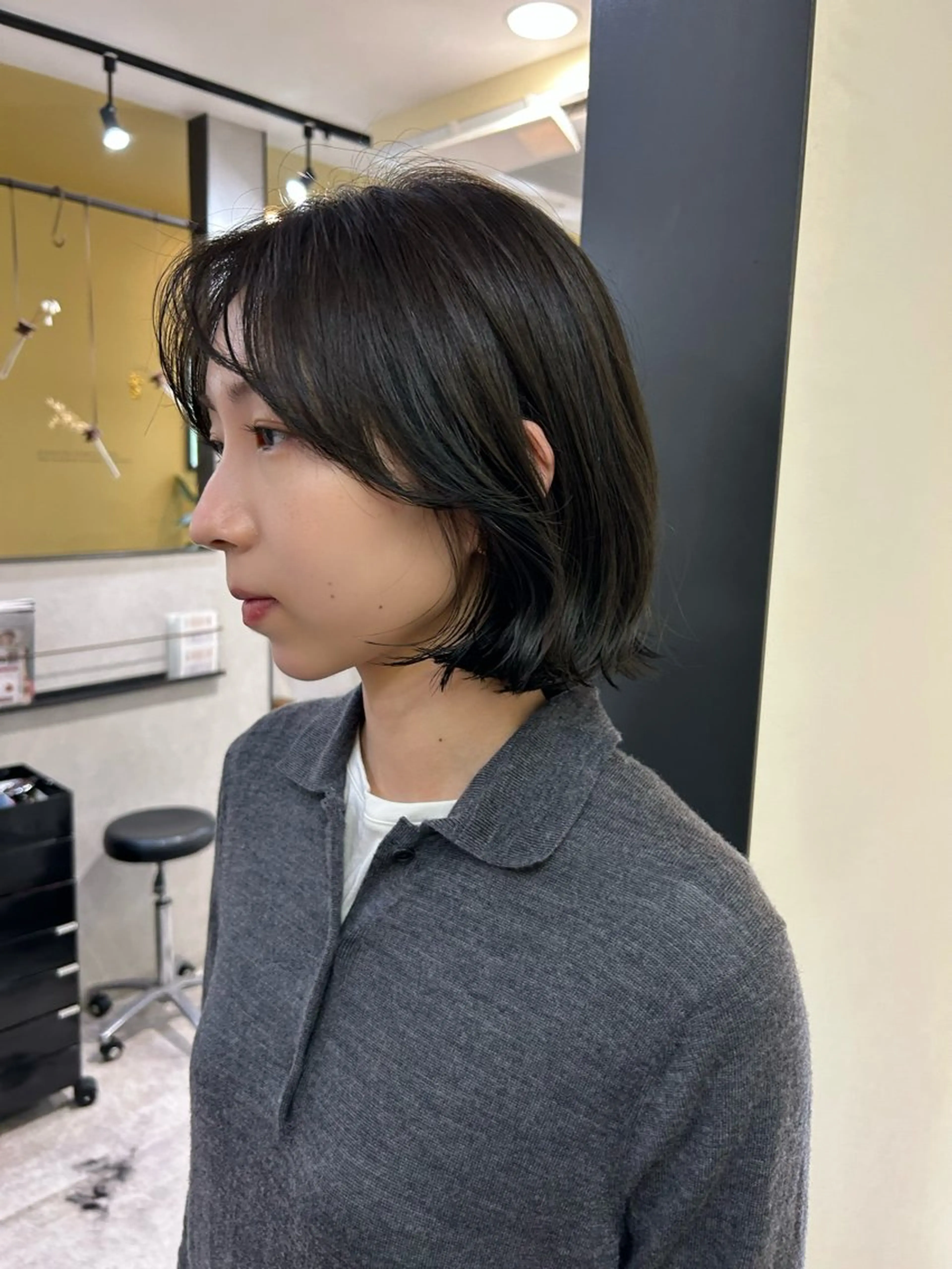 ミディアム カラー ボブ カット ヘアカラー トリートメント hub hair レイヤー/透明感のヘアスタイル