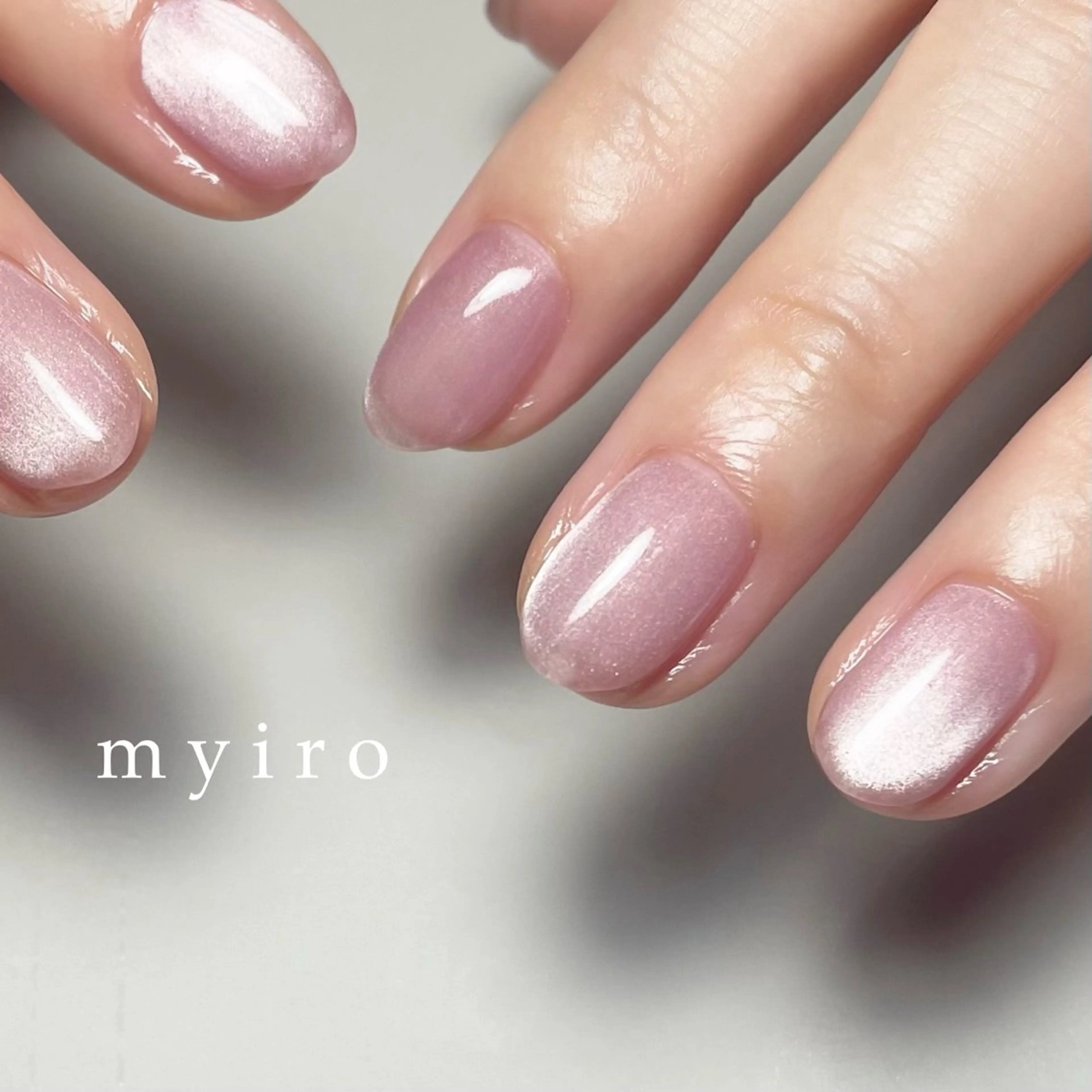 ネイル マグネットネイル ハンドネイル myiro【マイロ】 林のネイルデザイン