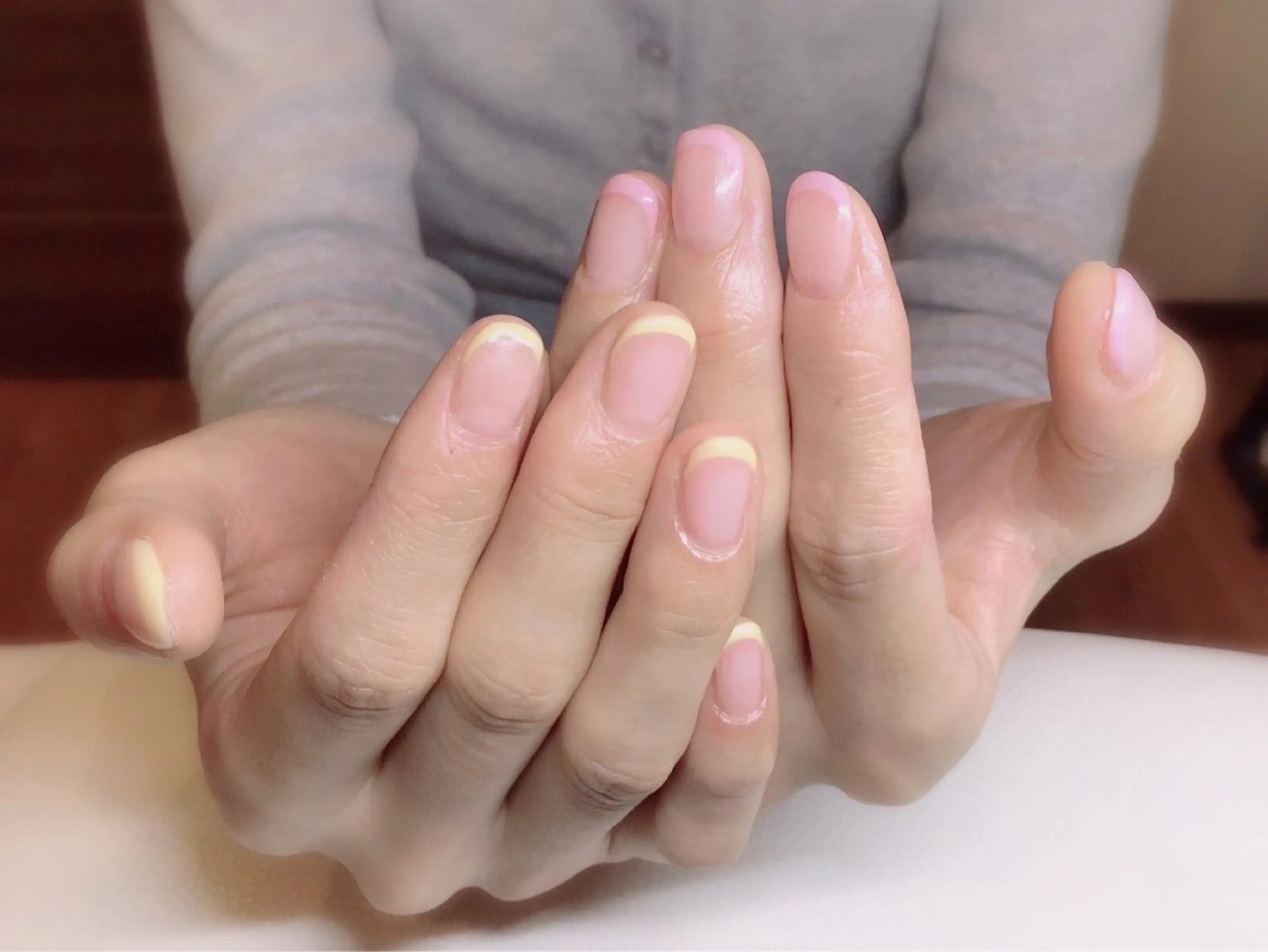 ネイル フレンチネイル ショートネイル 春ネイル ハンドネイル NAIL__ KOKOのネイルデザイン