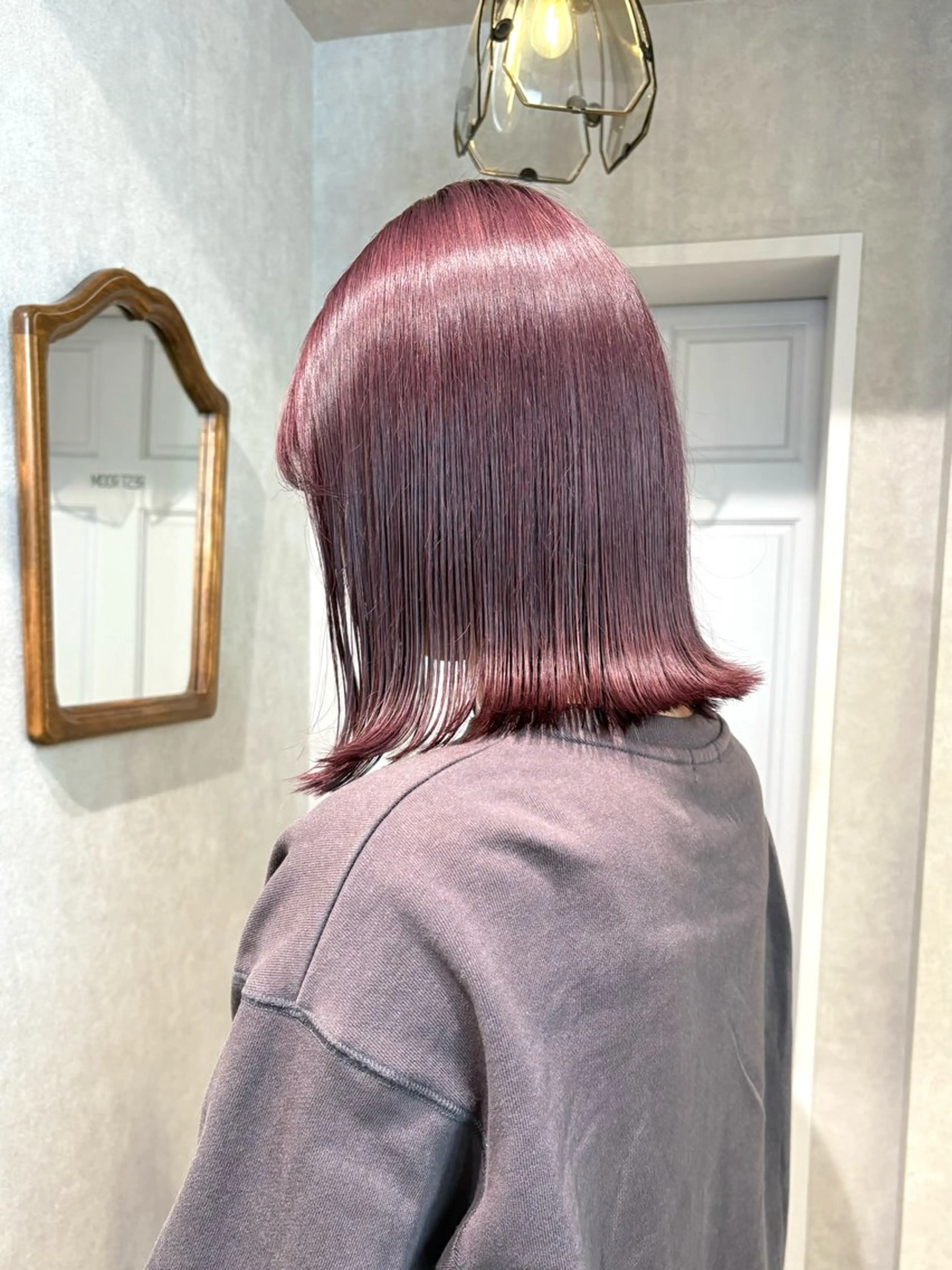 ミディアム カラー 透明感カラー ピンクカラー ヘアカラー レイヤー/艶カラー/ KIHO🥥︎のヘアスタイル