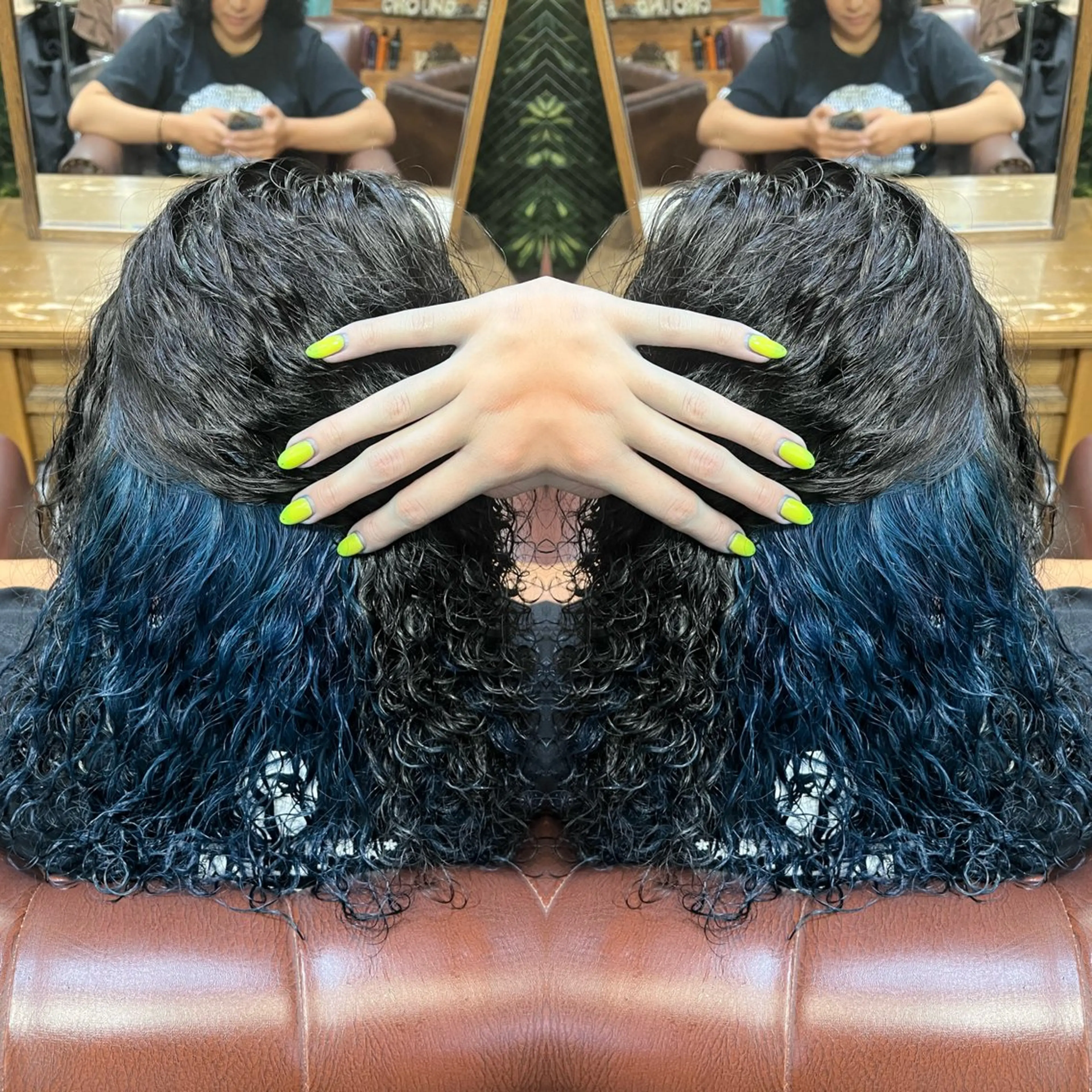 セミロング カラー ハイライト/レイヤー /ハイトーン/AOIのヘアスタイル