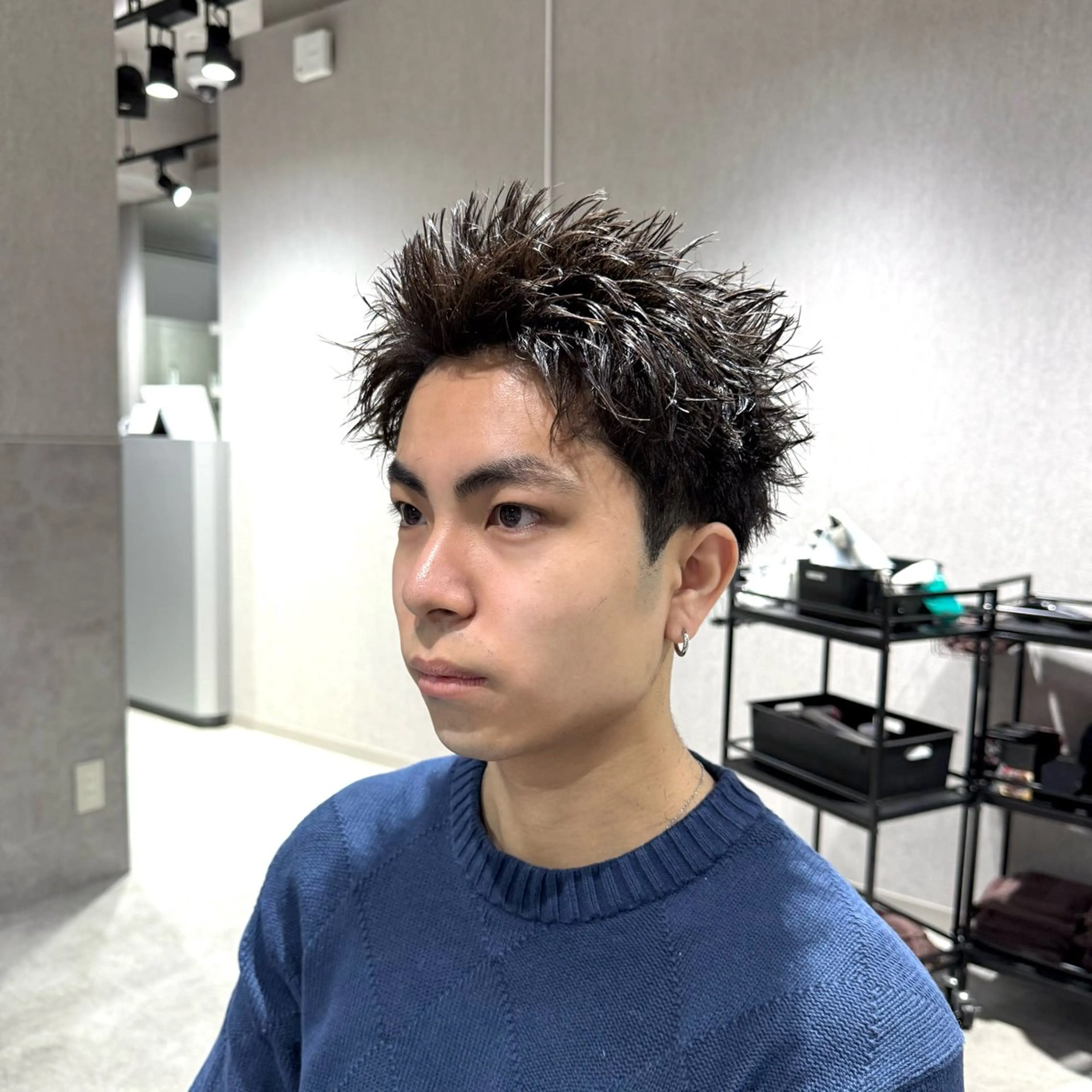 ショート パーマ メンズ メンズパーマ スパイキーショート ショートヘア カット パーマ メンズパーマ職人 パーマ🔥ritaのヘアスタイル