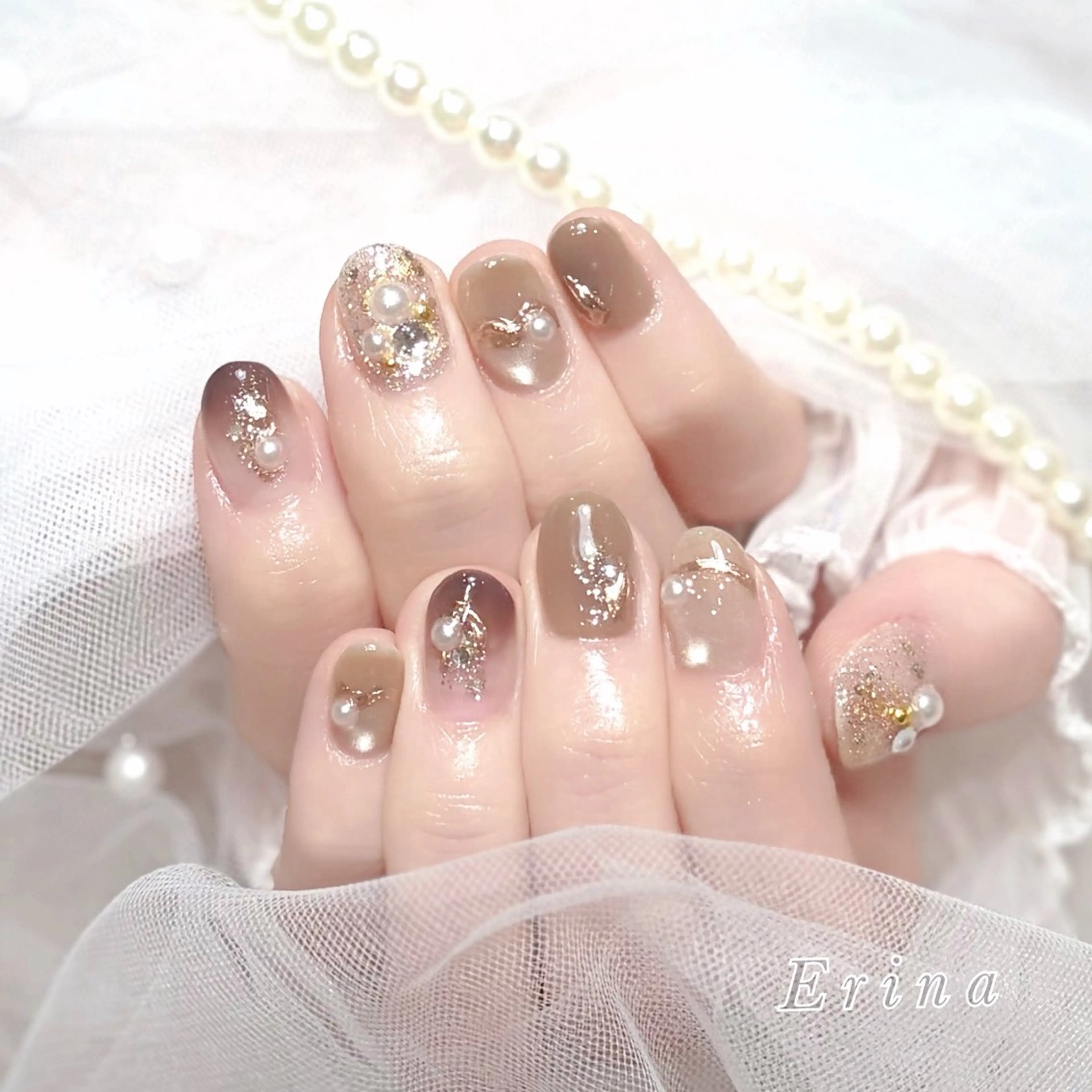 ネイル Erina🐱 フィルイン💅パラのネイルデザイン