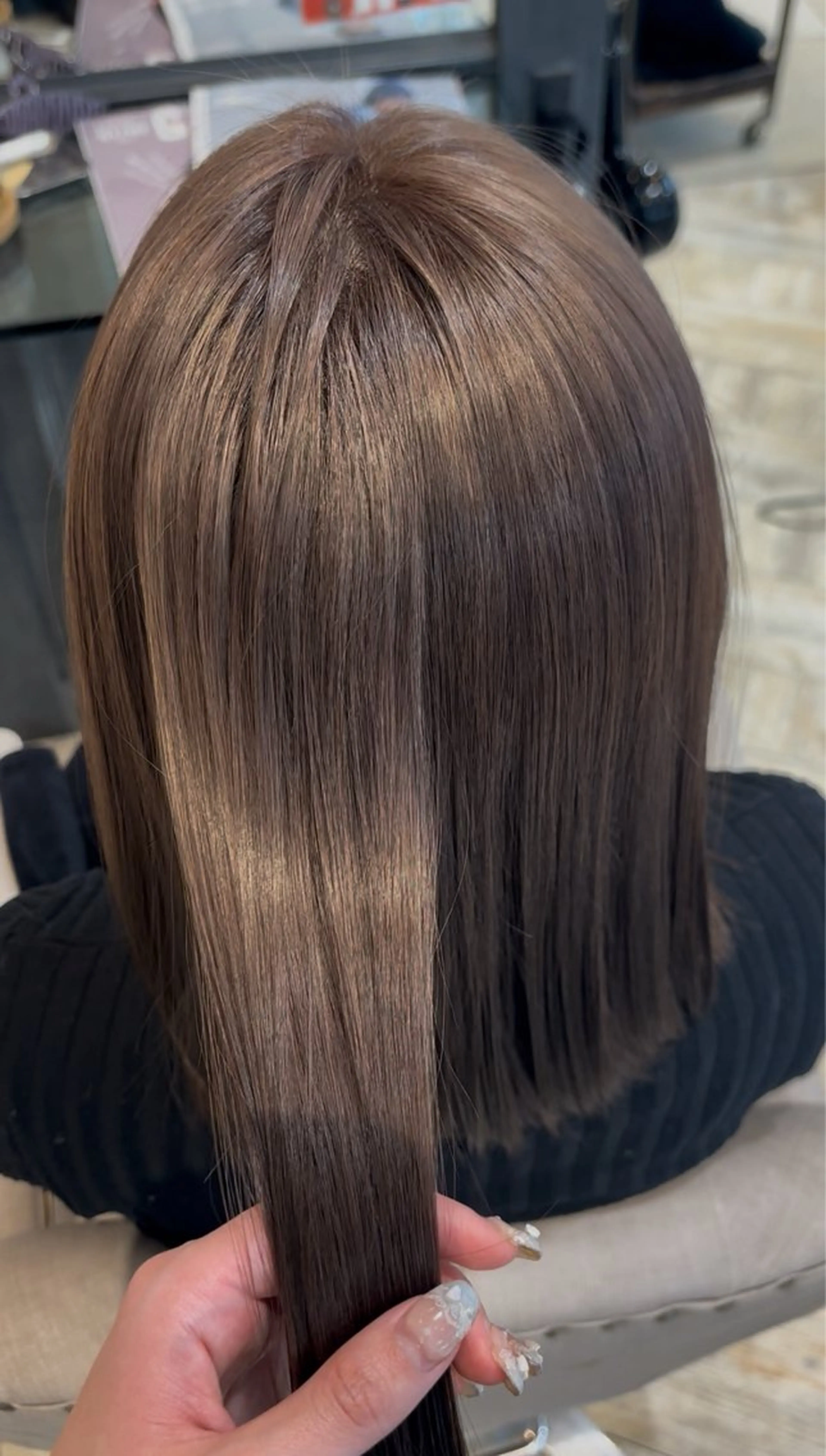ショート カラー ベージュカラー 万司 来望のヘアスタイル