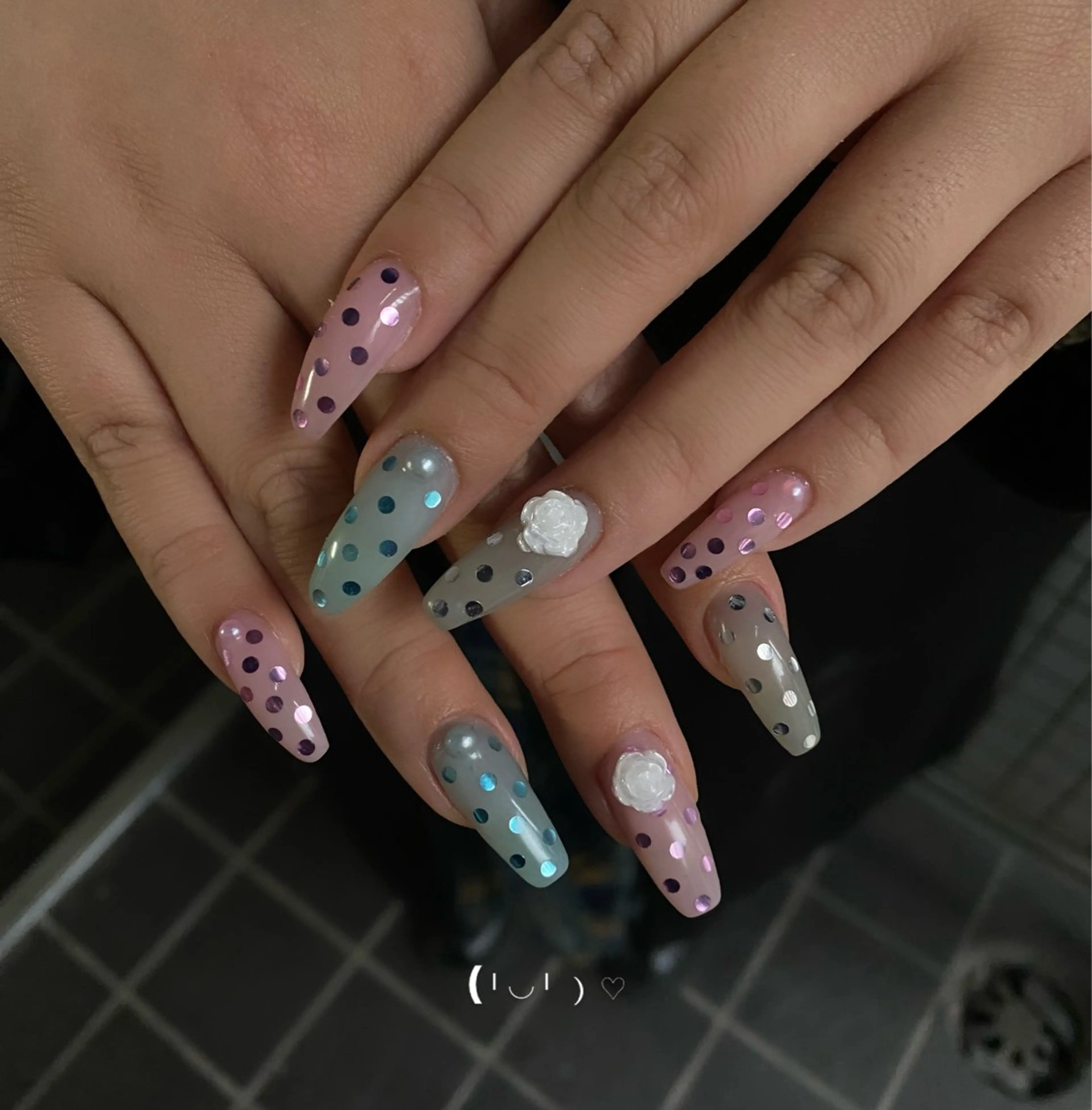 ネイル ハンドネイル フットネイル nano/きもかわ nail🐬🫧のネイルデザイン
