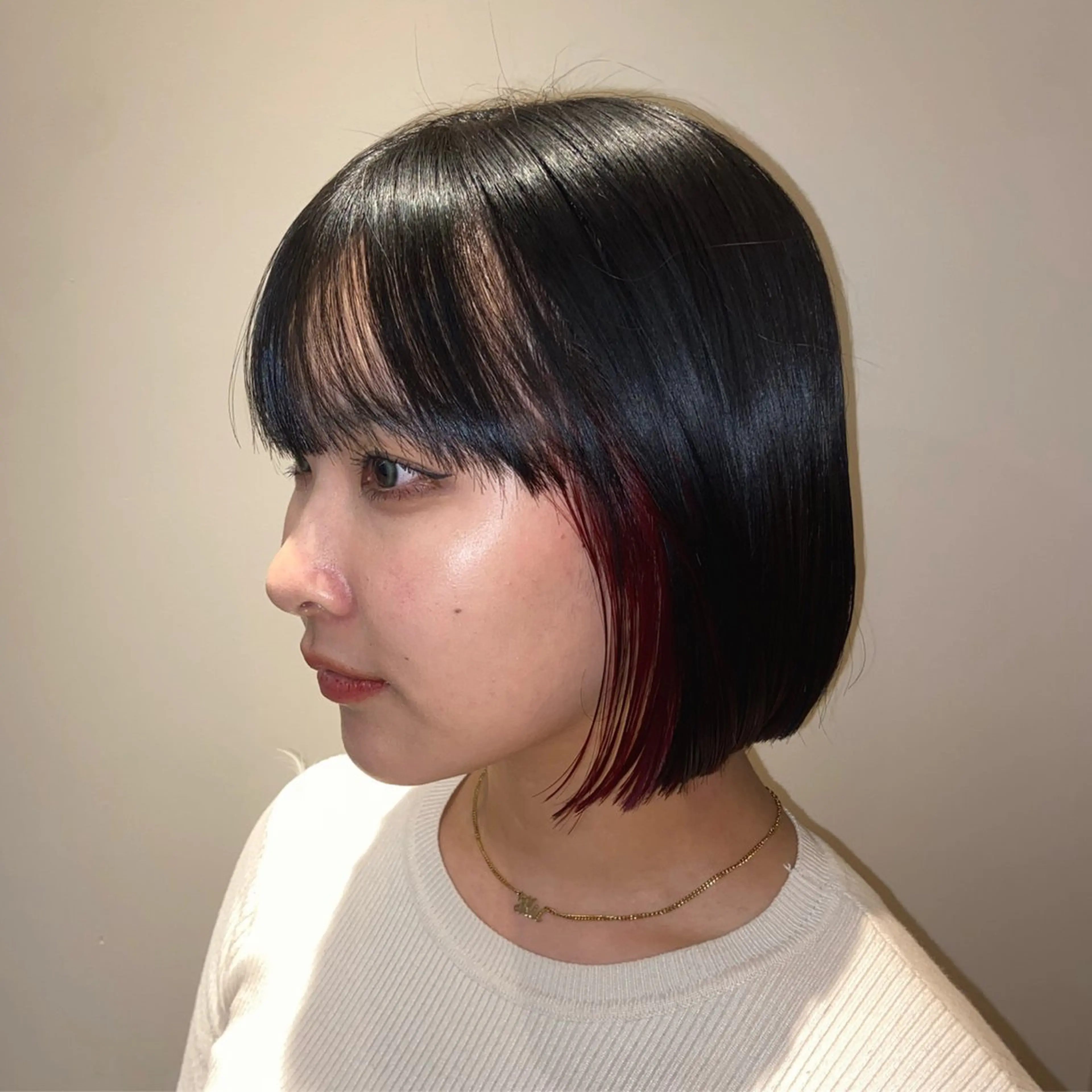 ミディアム ヘアカラー ♥yelm ユウナ♥のヘアスタイル