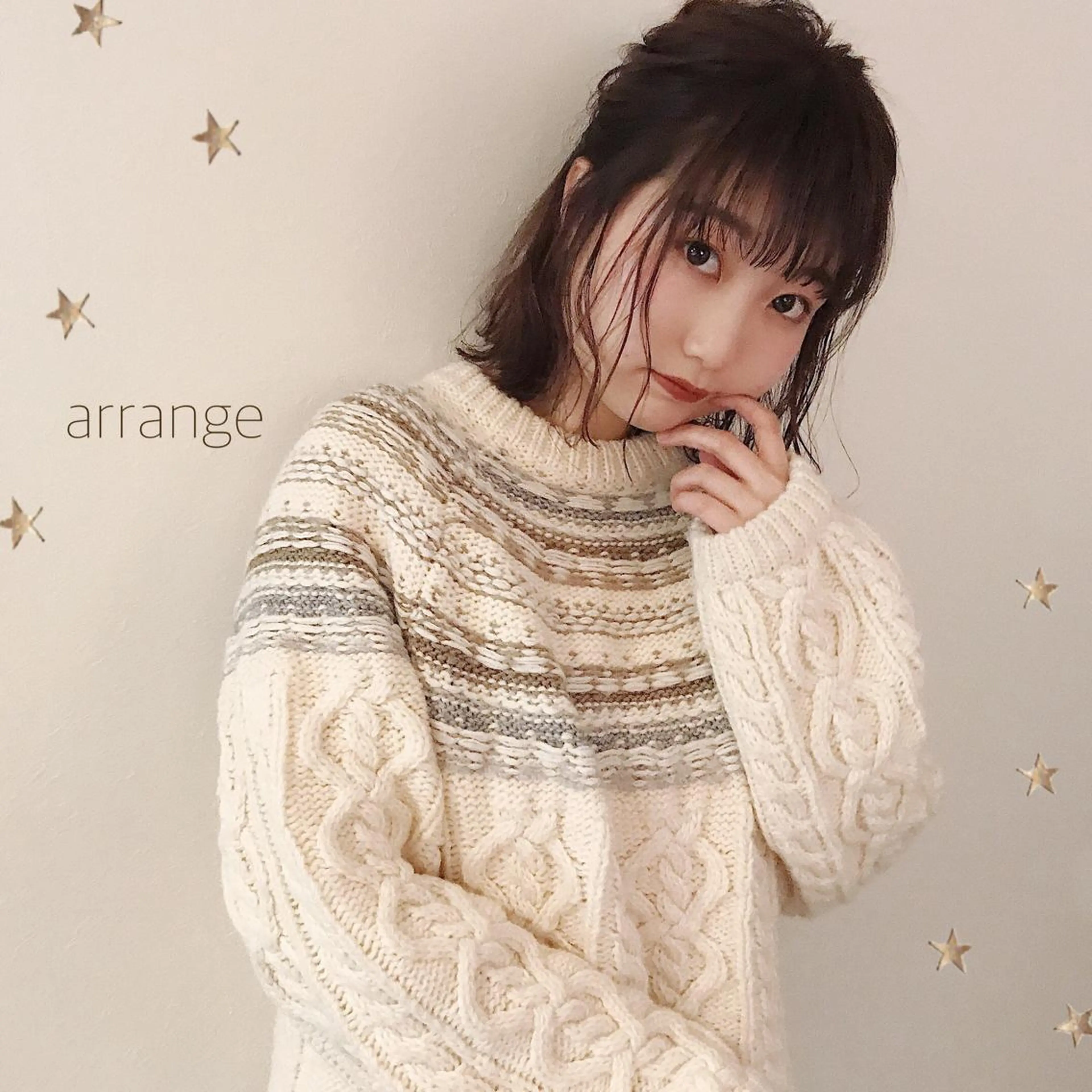 ミディアム カラー ヘアアレンジ カット ヘアカラー salon AKIRA所属・市川 千夏のヘアスタイル