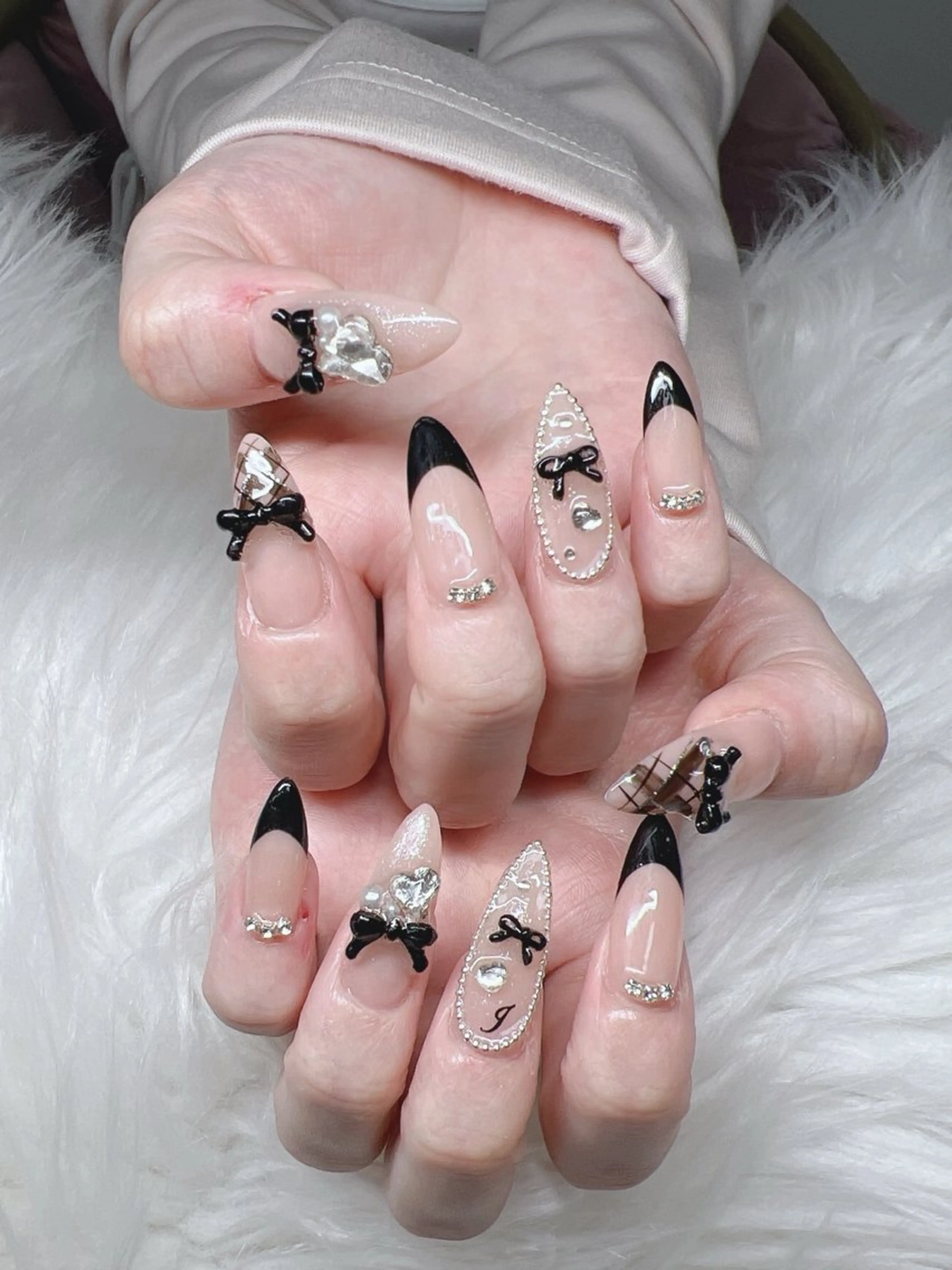 ネイル ハンドネイル Lee Nails チップ長さだし専門店のネイルデザイン