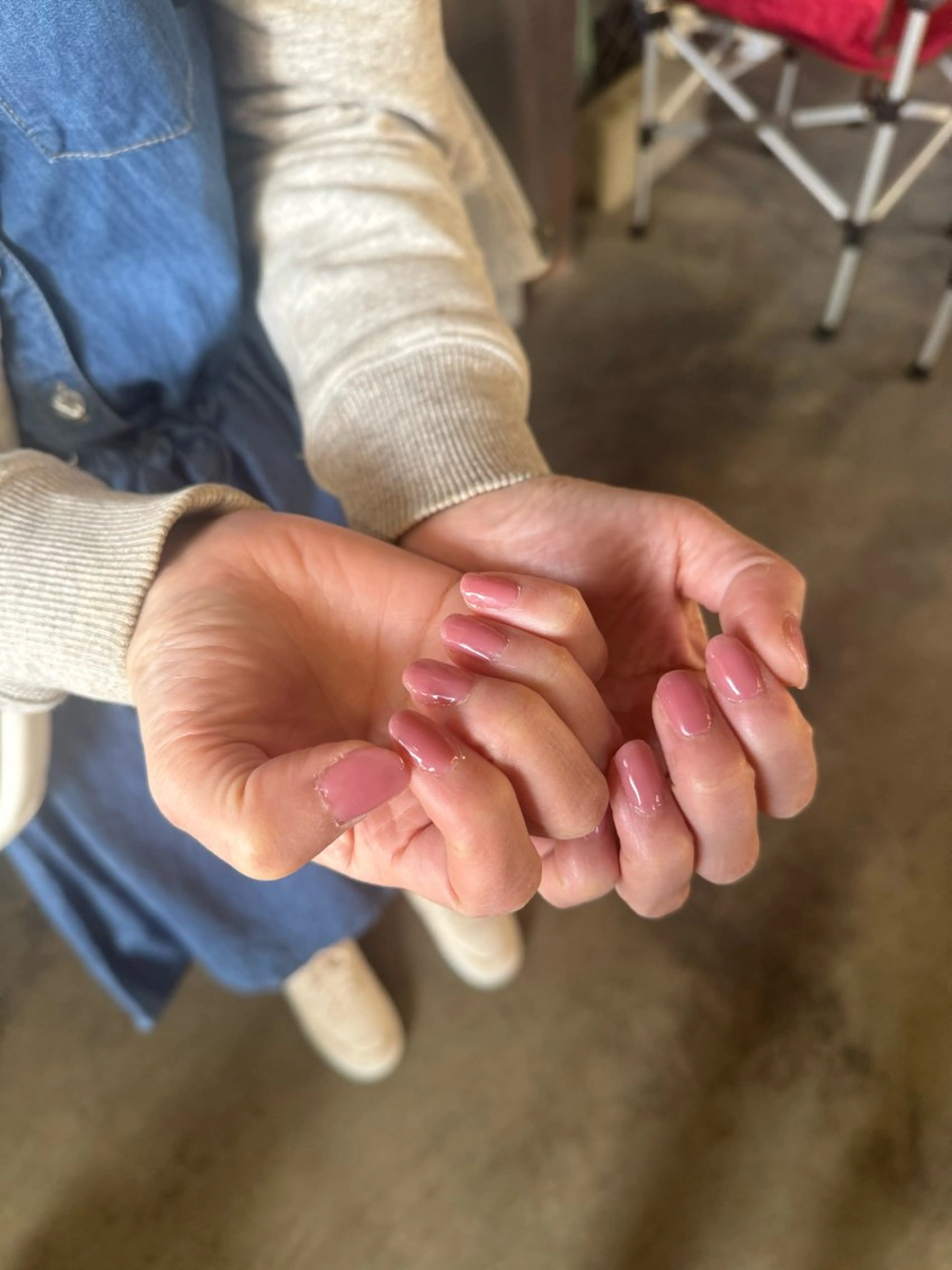 ネイル ワンカラーネイル ピンク シンプルネイル NailSalon AULAのネイルデザイン