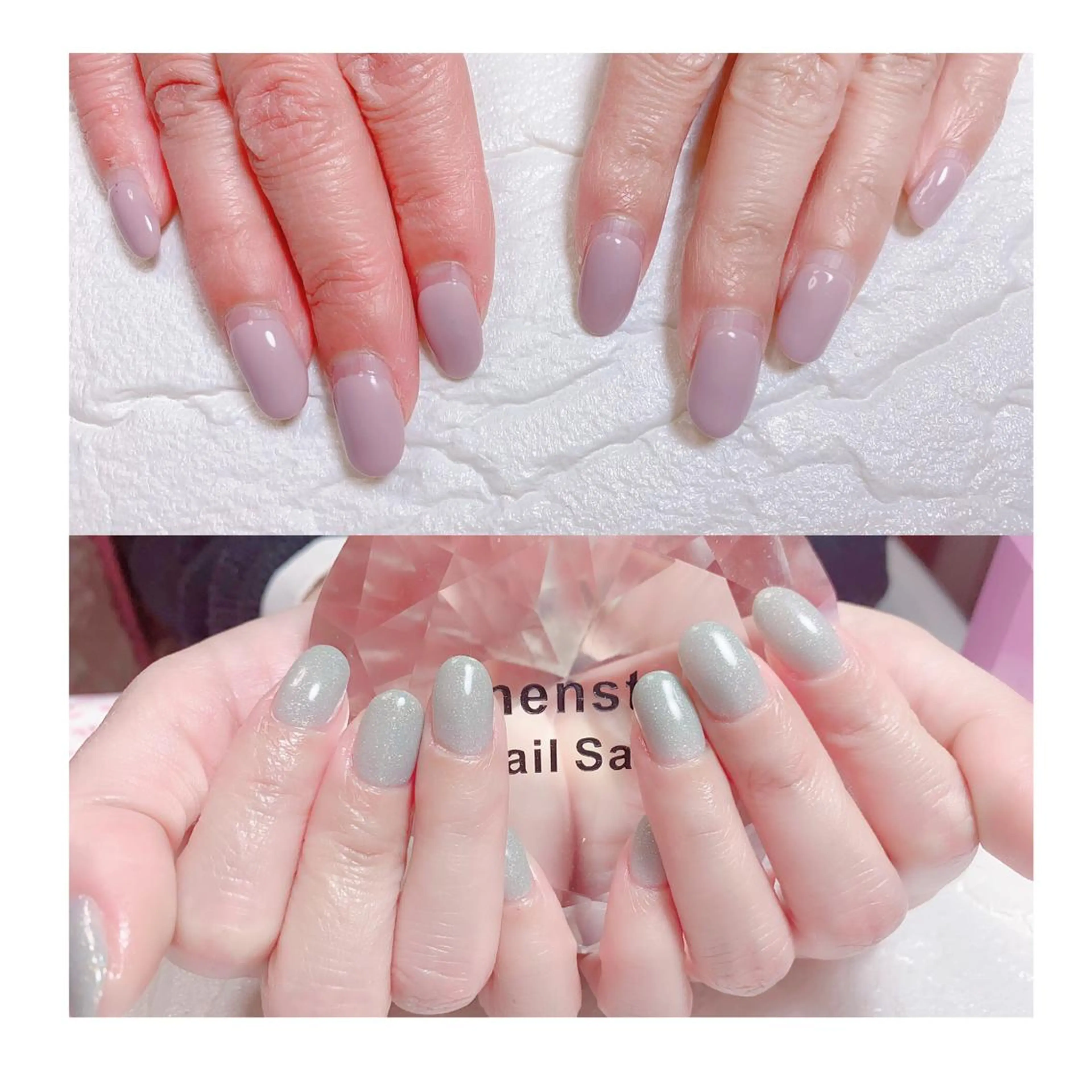 ショート ネイル ジェルネイル ニュアンスネイル オフィスネイル ワンカラーネイル パラジェル 👑enen style👑のネイルデザイン
