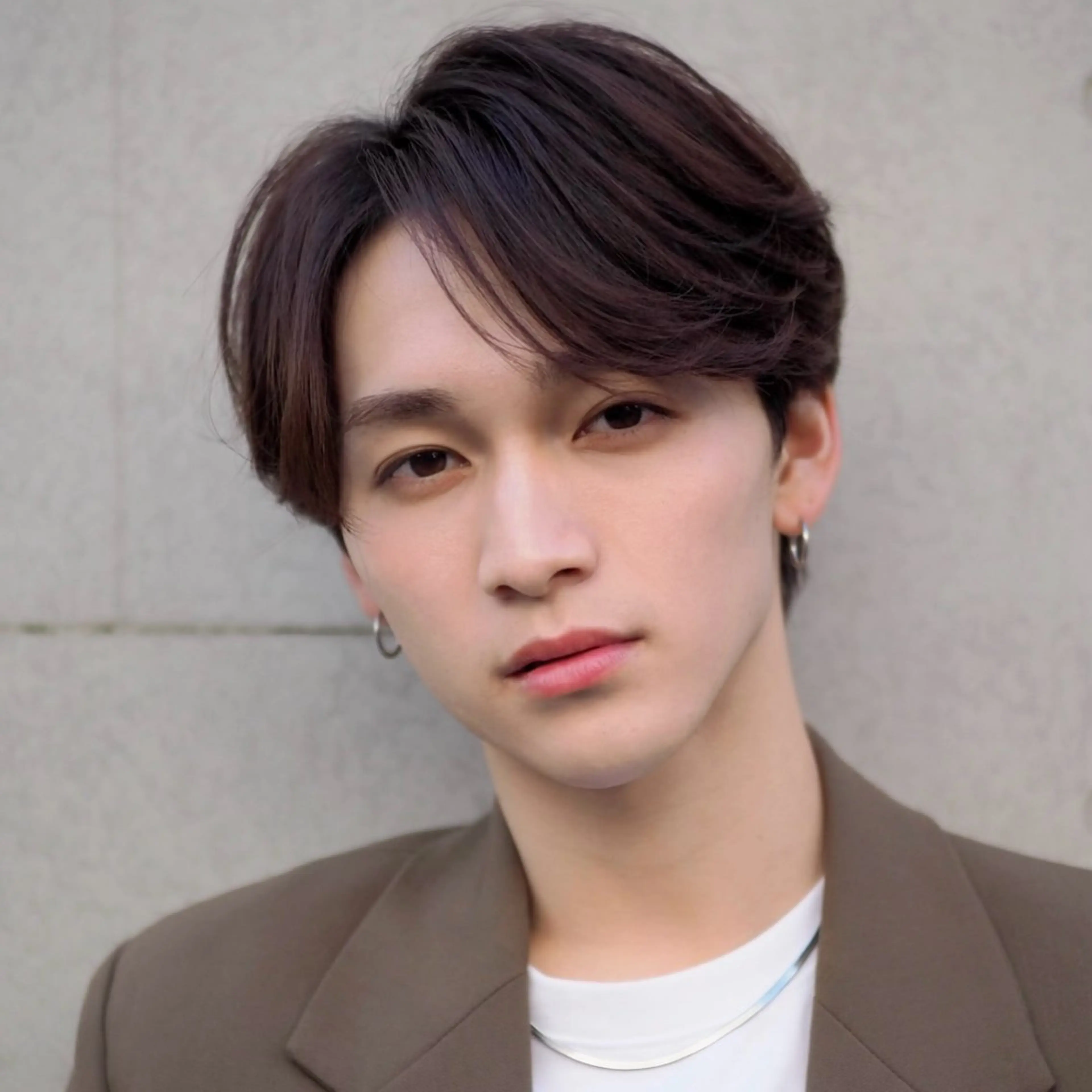 ショート パーマ 天使の羽バング・フェザーバング 韓国風ヘア ショートヘア ニュアンスパーマ カット パーマ トリートメント 【メンズヘア】 原宿/Kasumiのヘアスタイル