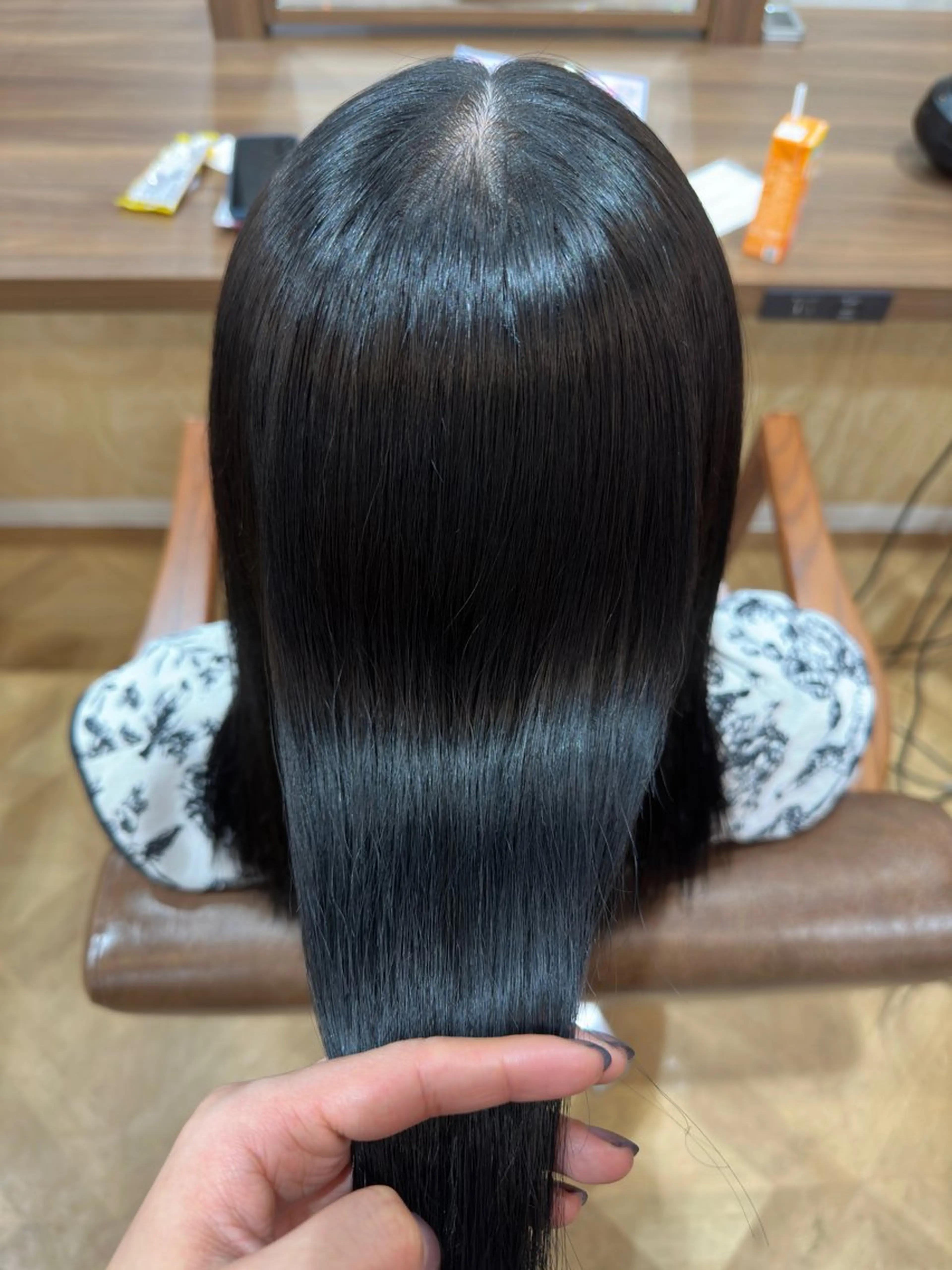 ナチュラルストレートの写真