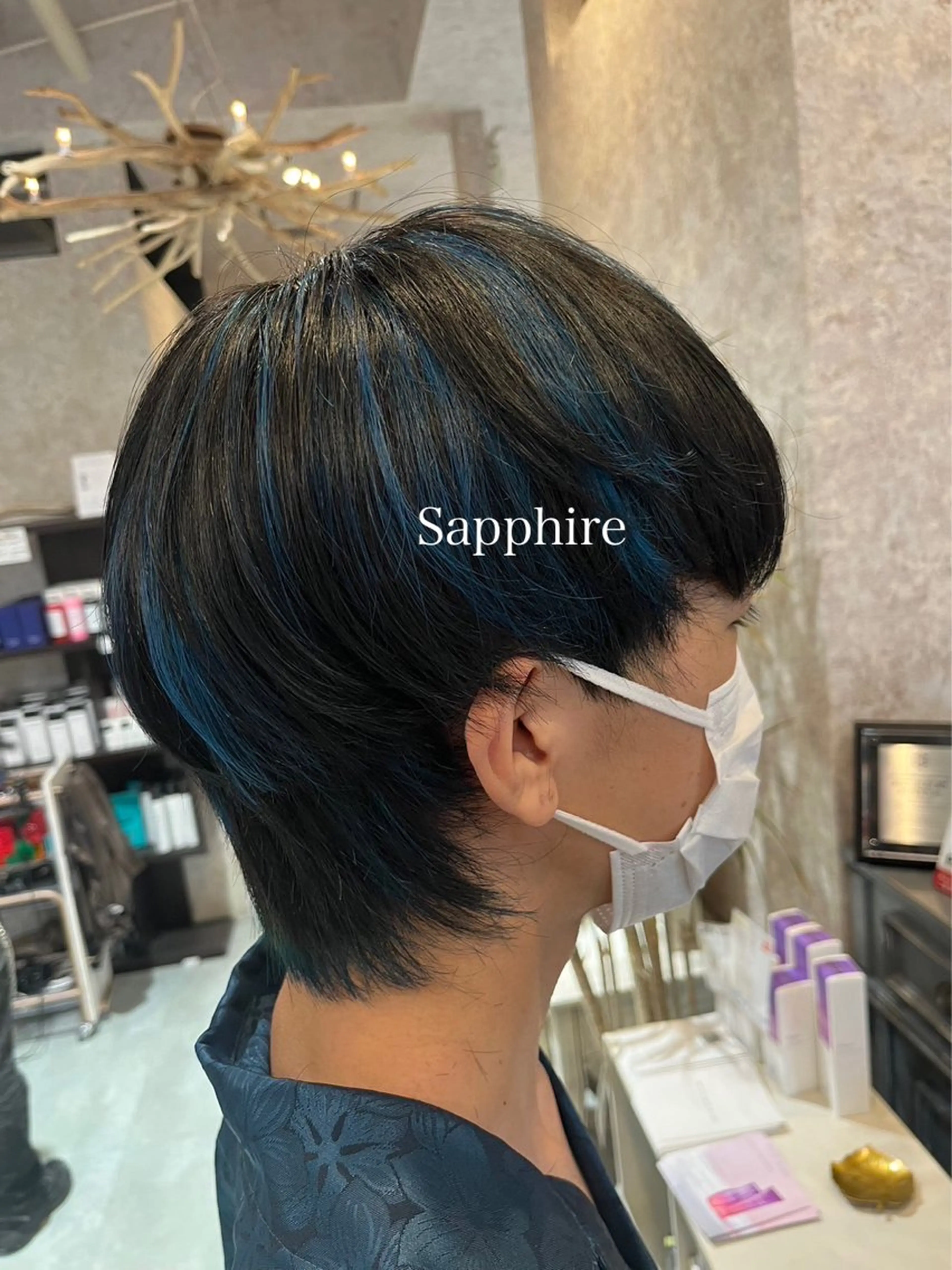 カラー メンズ メンズブリーチ メンズハイライト メンズインナーカラー メンズ韓国風 ブリーチ 🫟Blanco🫟 Color&Careのヘアスタイル