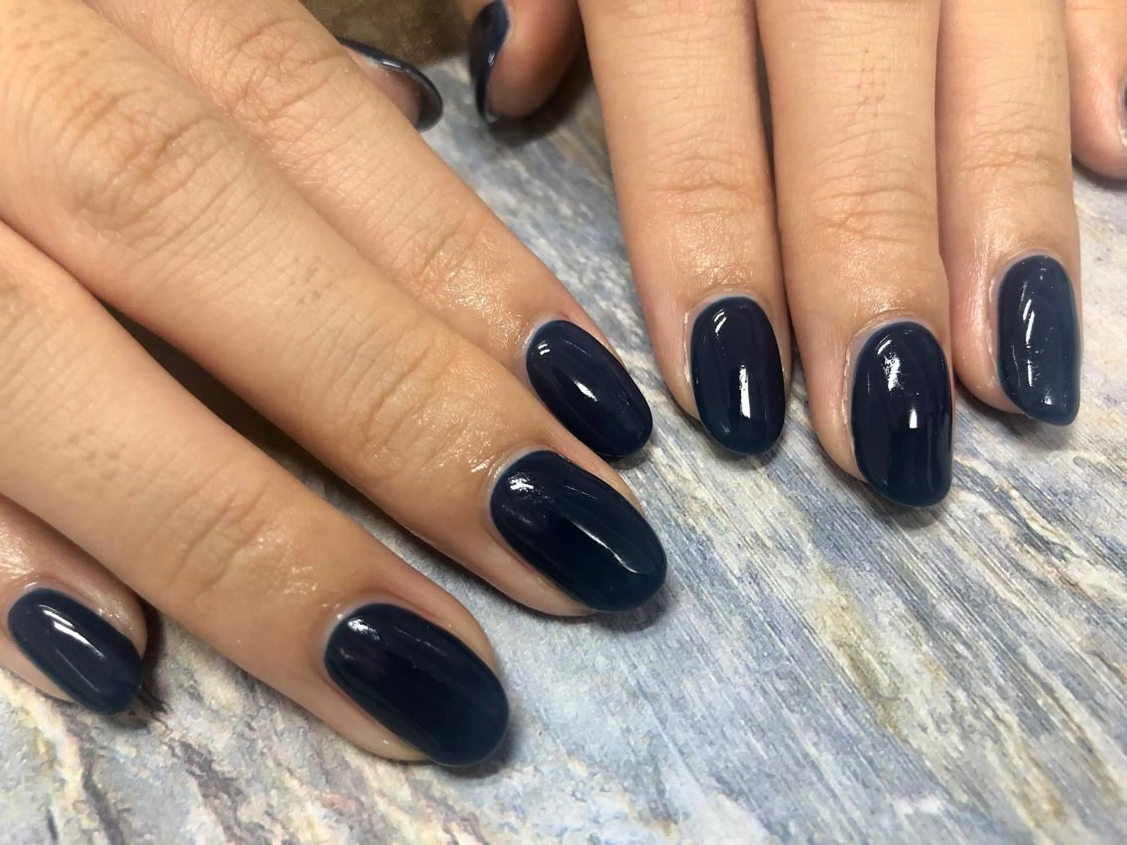 ネイル ブルー ハンドネイル mogunail &blowのネイルデザイン