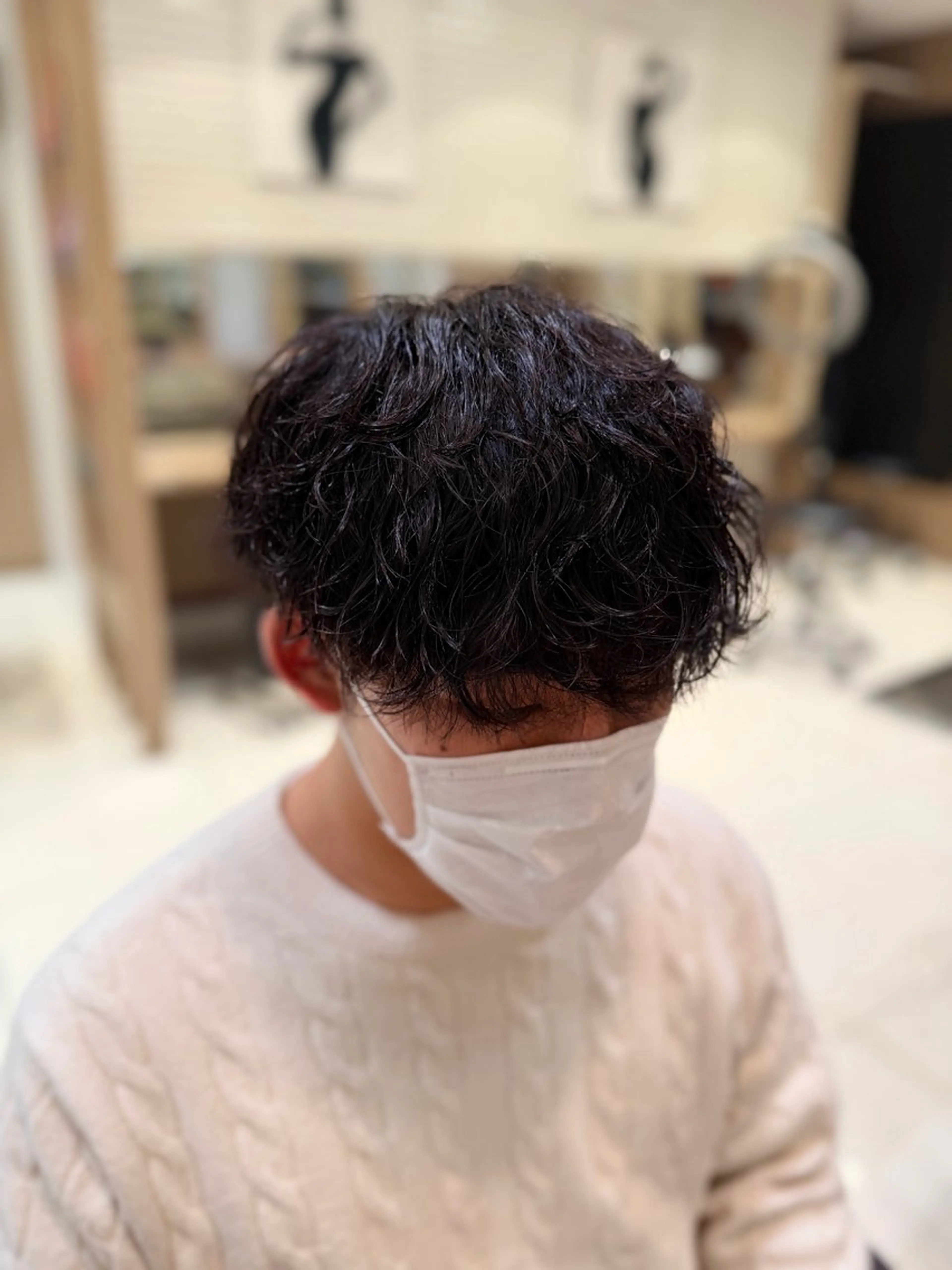 パーマ メンズ メンズパーマ 波巻きパーマ カット パーマ ブリーチ/パーマ 縮毛/レイヤーaoiのヘアスタイル