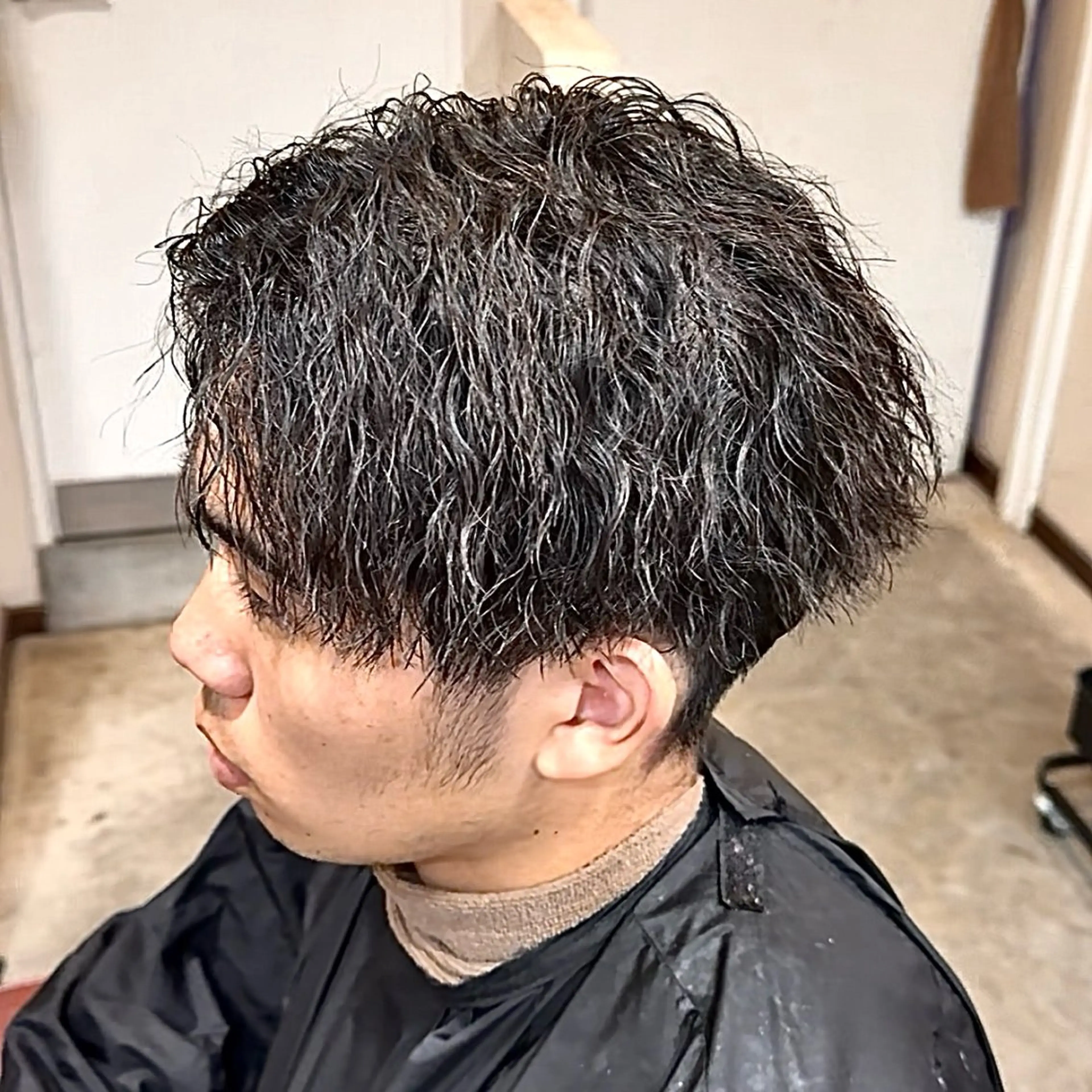 パーマ メンズ カット パーマ スペインカール/ サーフカール/RYUのヘアスタイル