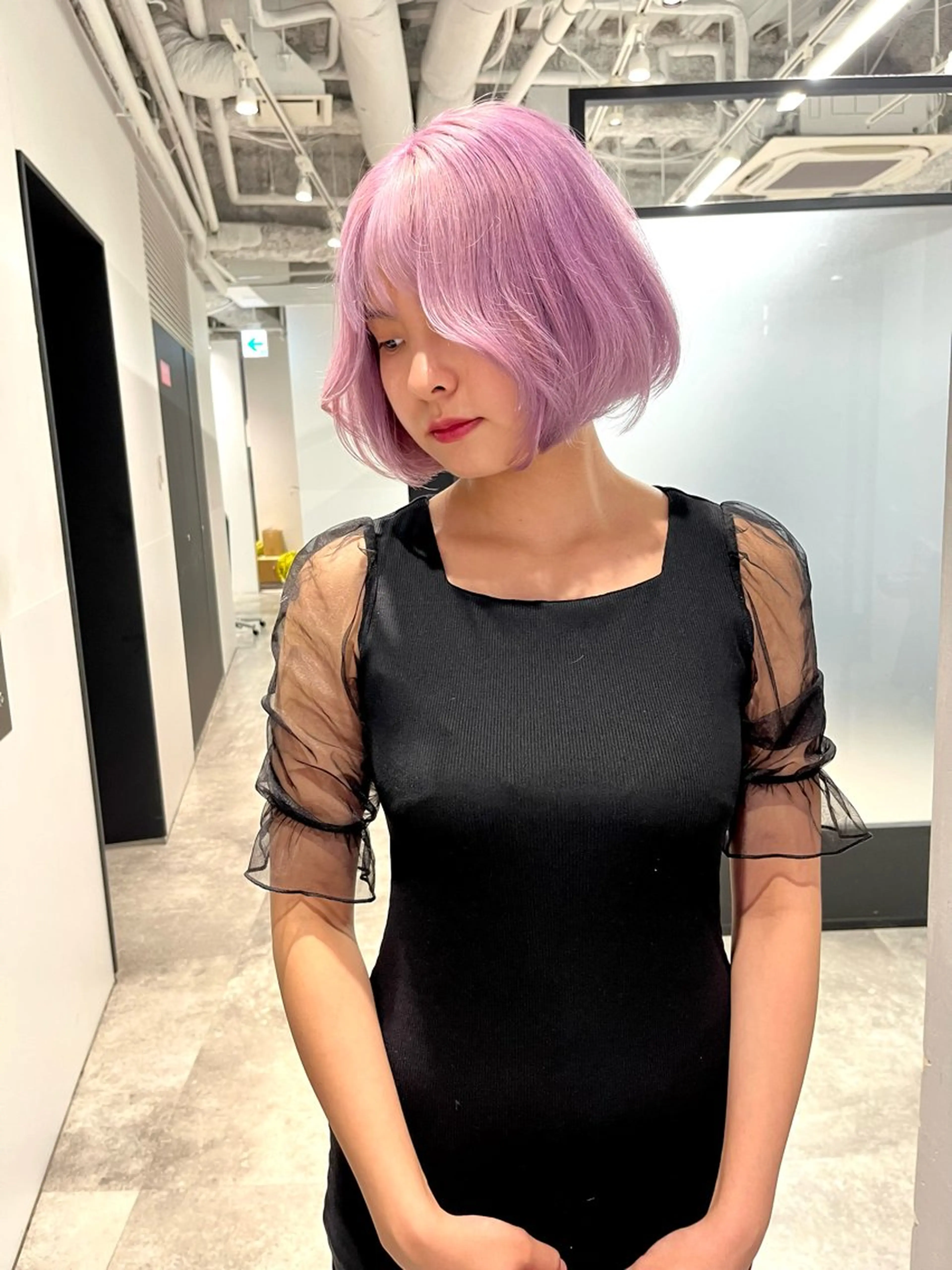 ロング カラー ヘアアレンジ ヘアカラー トリートメント ヘアセット ハイトーン/美髪矯正 🍃大江拓実のヘアスタイル