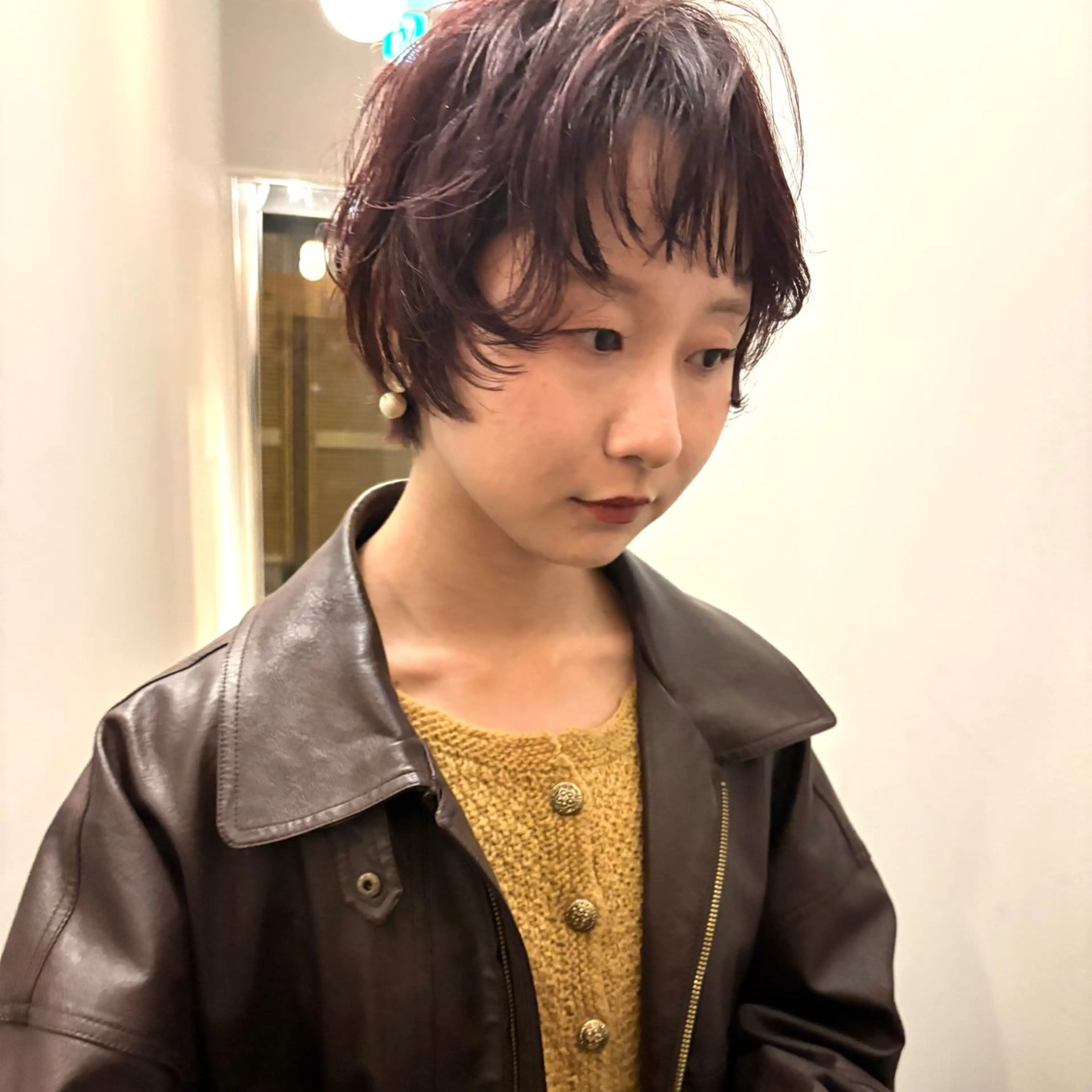 🟫【骨格矯正カット➕2STEPトリートメント】ショート/ボブ/レイヤー/髪質改善の写真