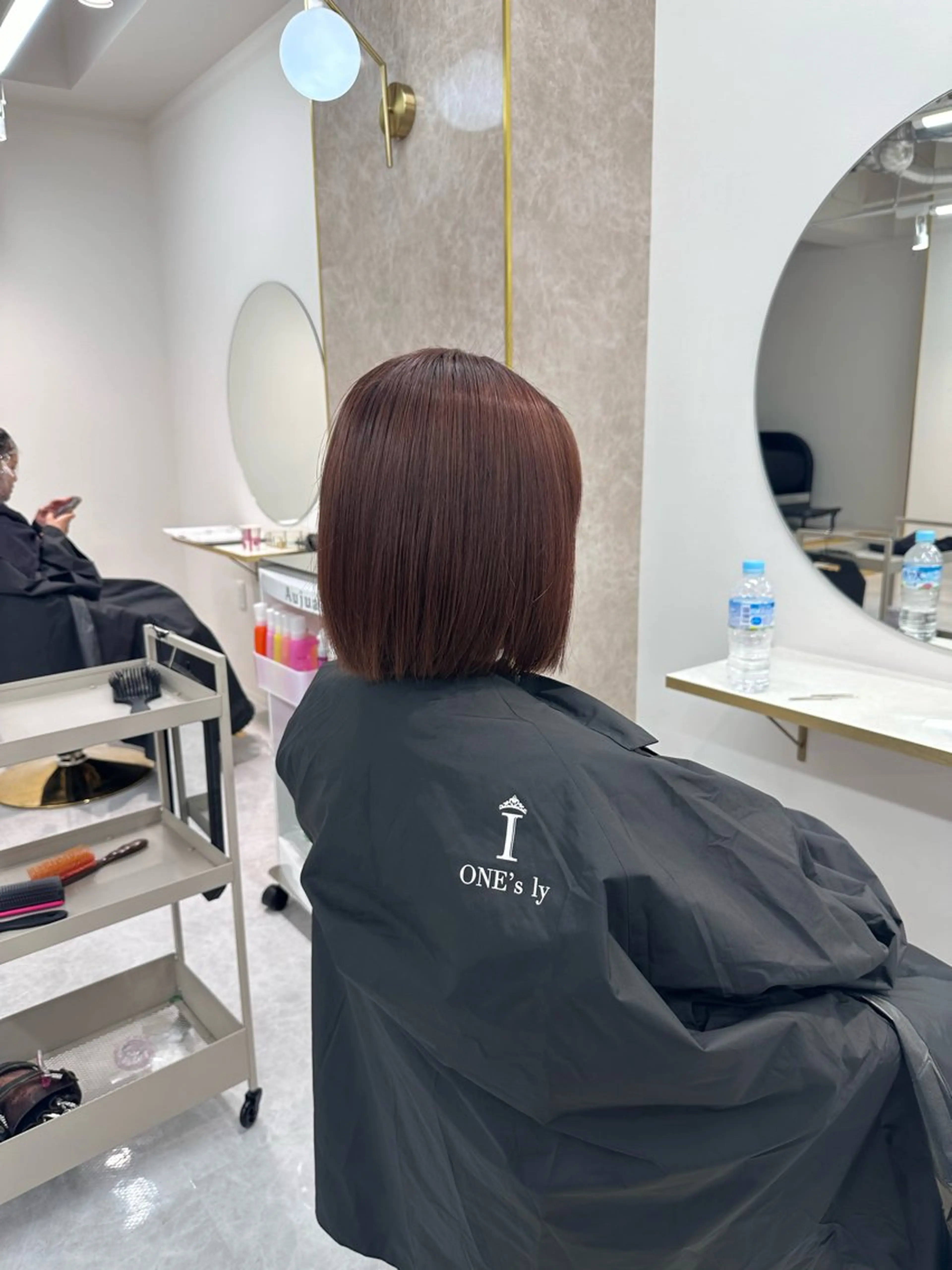 ミディアム カット ヘアカラー トリートメント ハイトーン職人 RIKU🎈のヘアスタイル