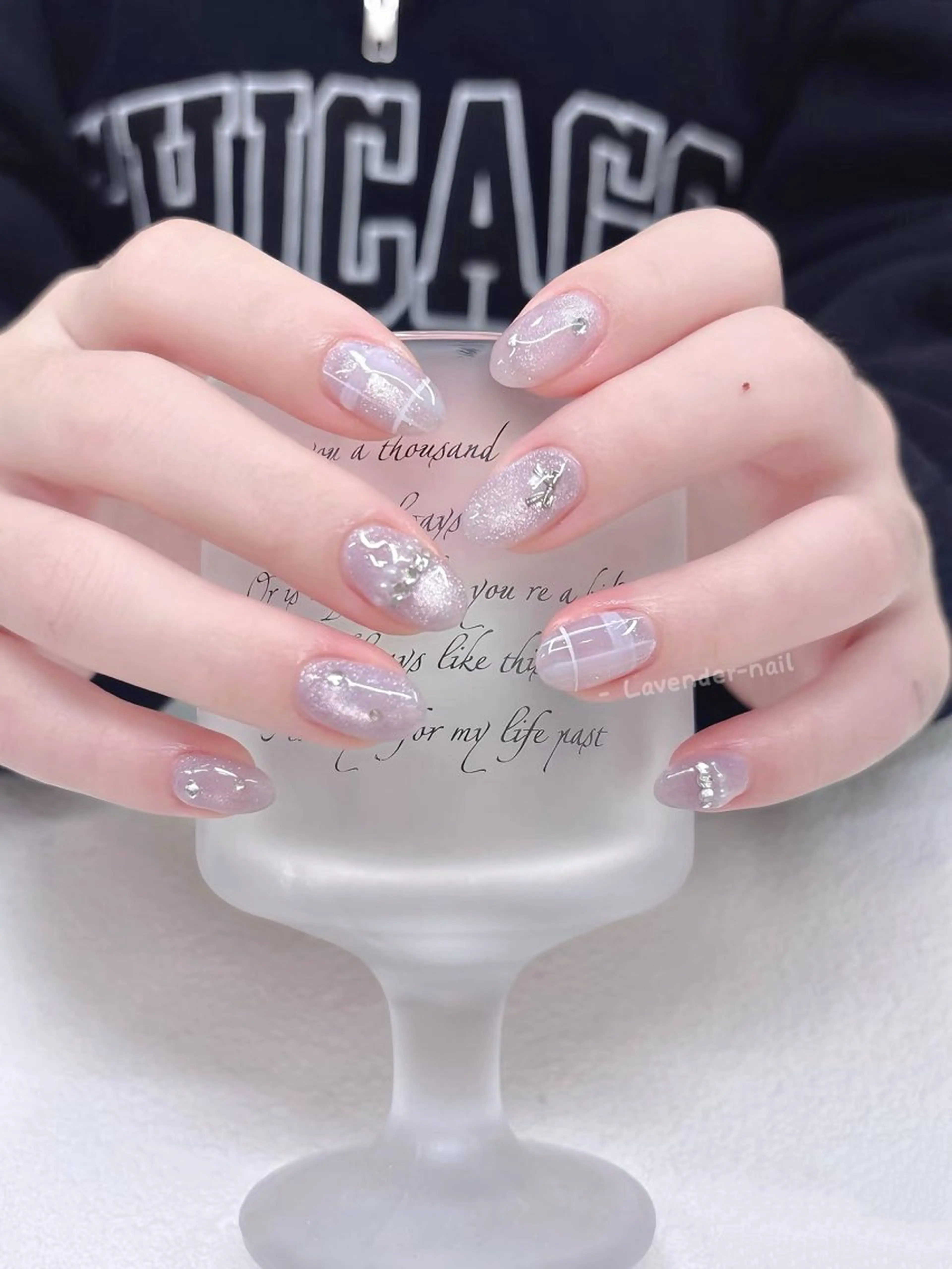 ネイル ハンドネイル Lavender nail·北18条のネイルデザイン