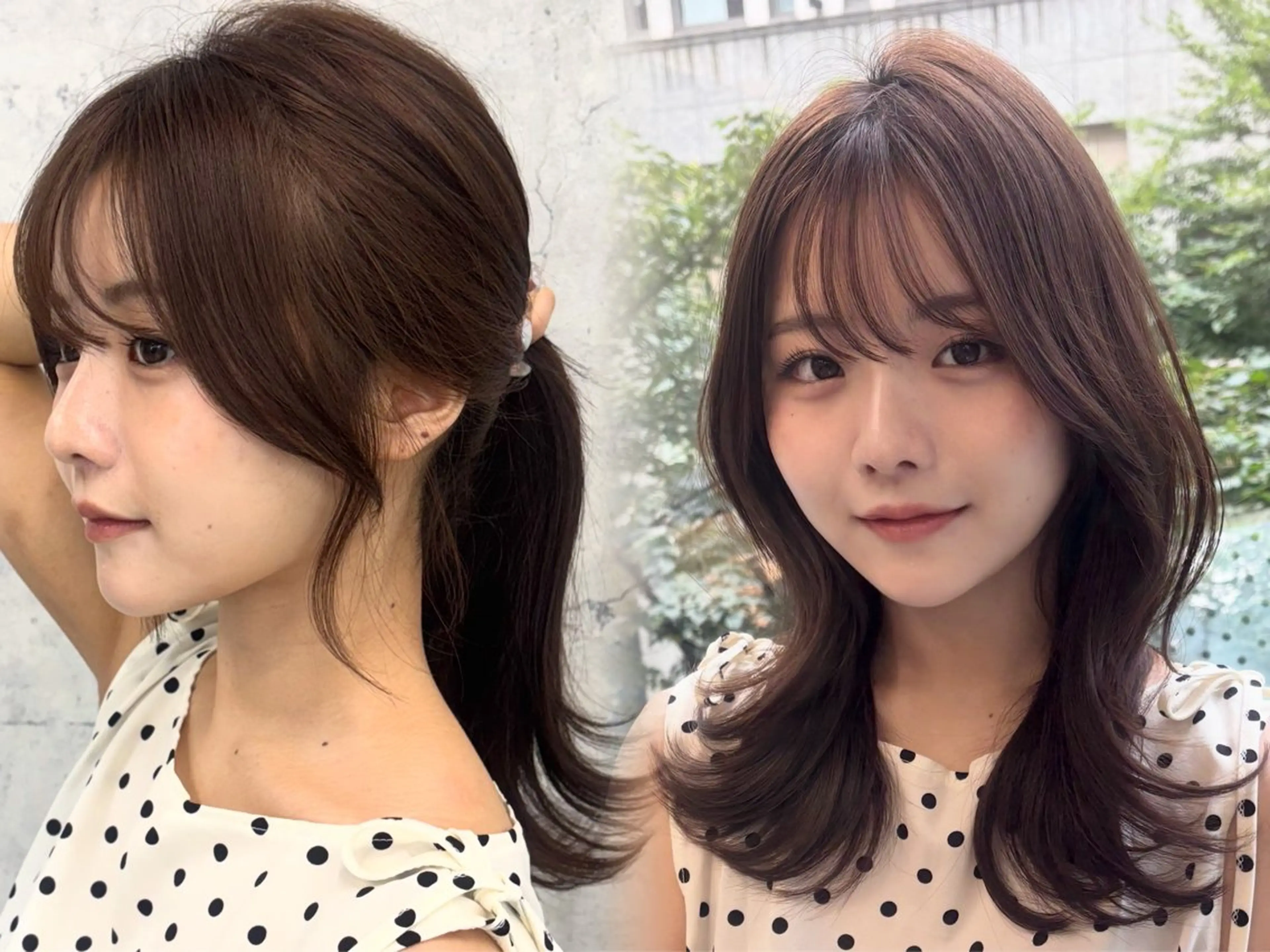 セミロング カット ヘアカラー トリートメント 銀座/レイヤー 🌷nonoka🌷のヘアスタイル