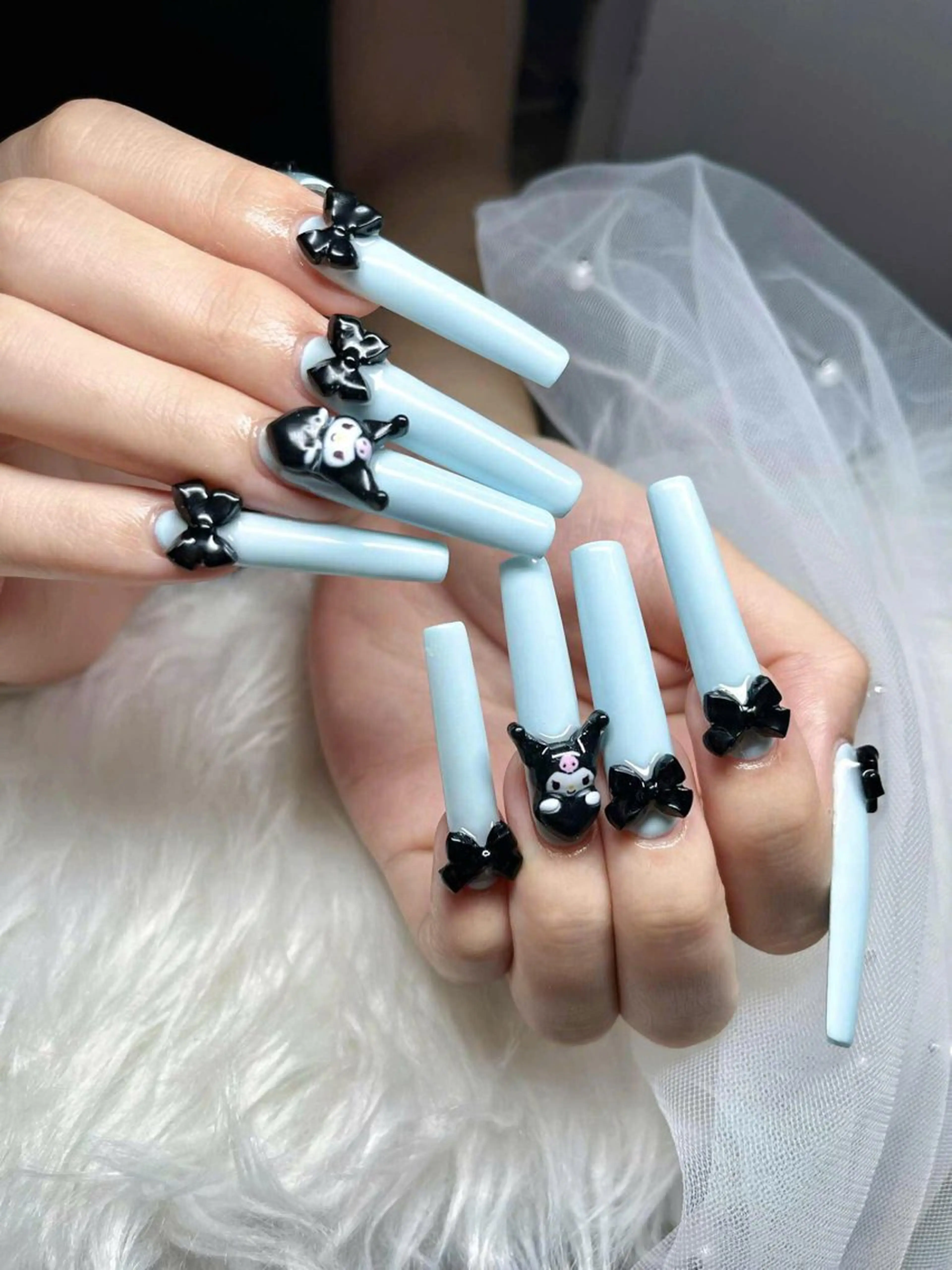 ネイル フレンチネイル ジェルネイル ハロウィン キラキラネイル 韓国ネイル ハンドネイル H.baby Nail Salonのネイルデザイン