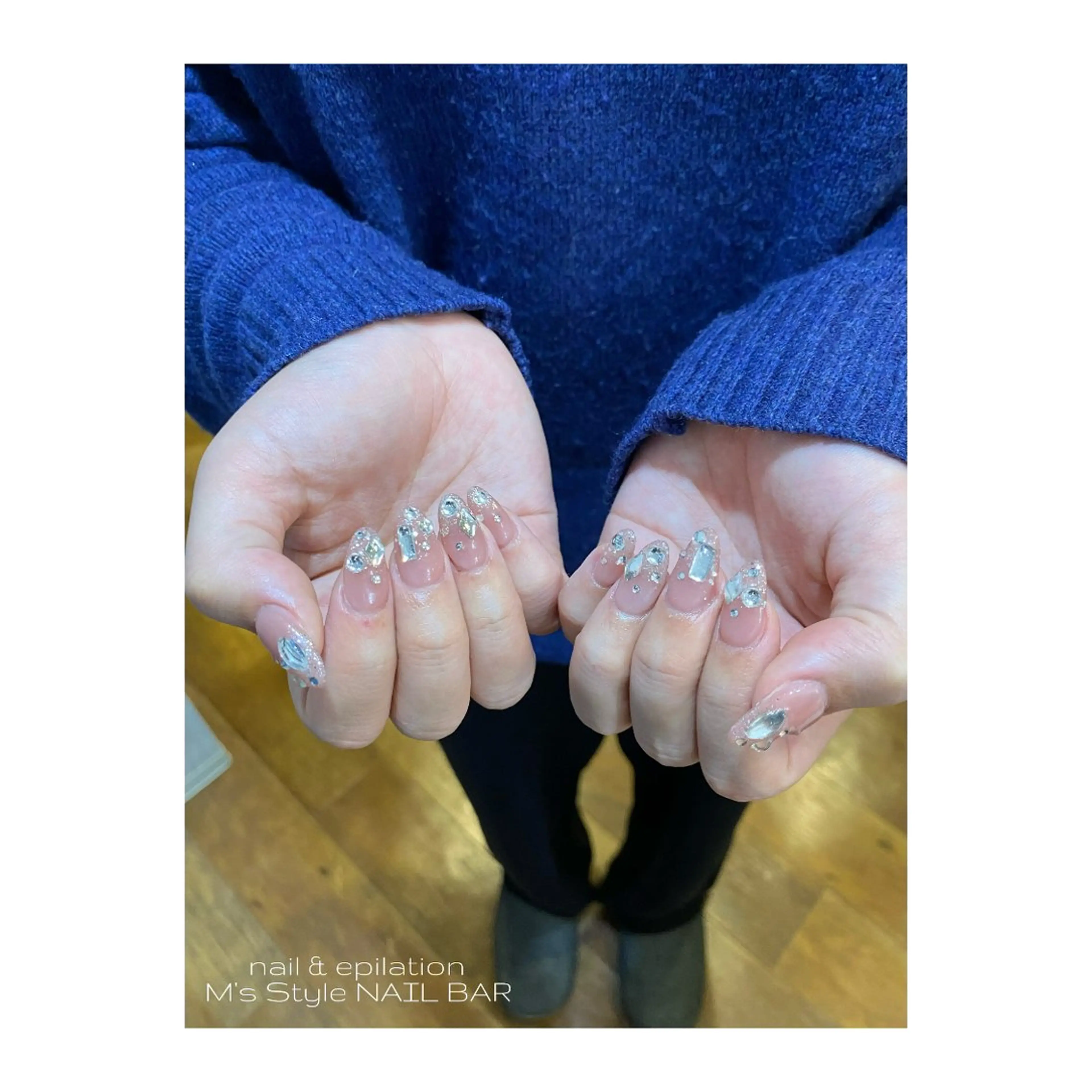 ネイル 成人式 フットネイル フレンチネイル ジェルネイル 韓国ネイル ハンドネイル M's Style NAIL BARのネイルデザイン