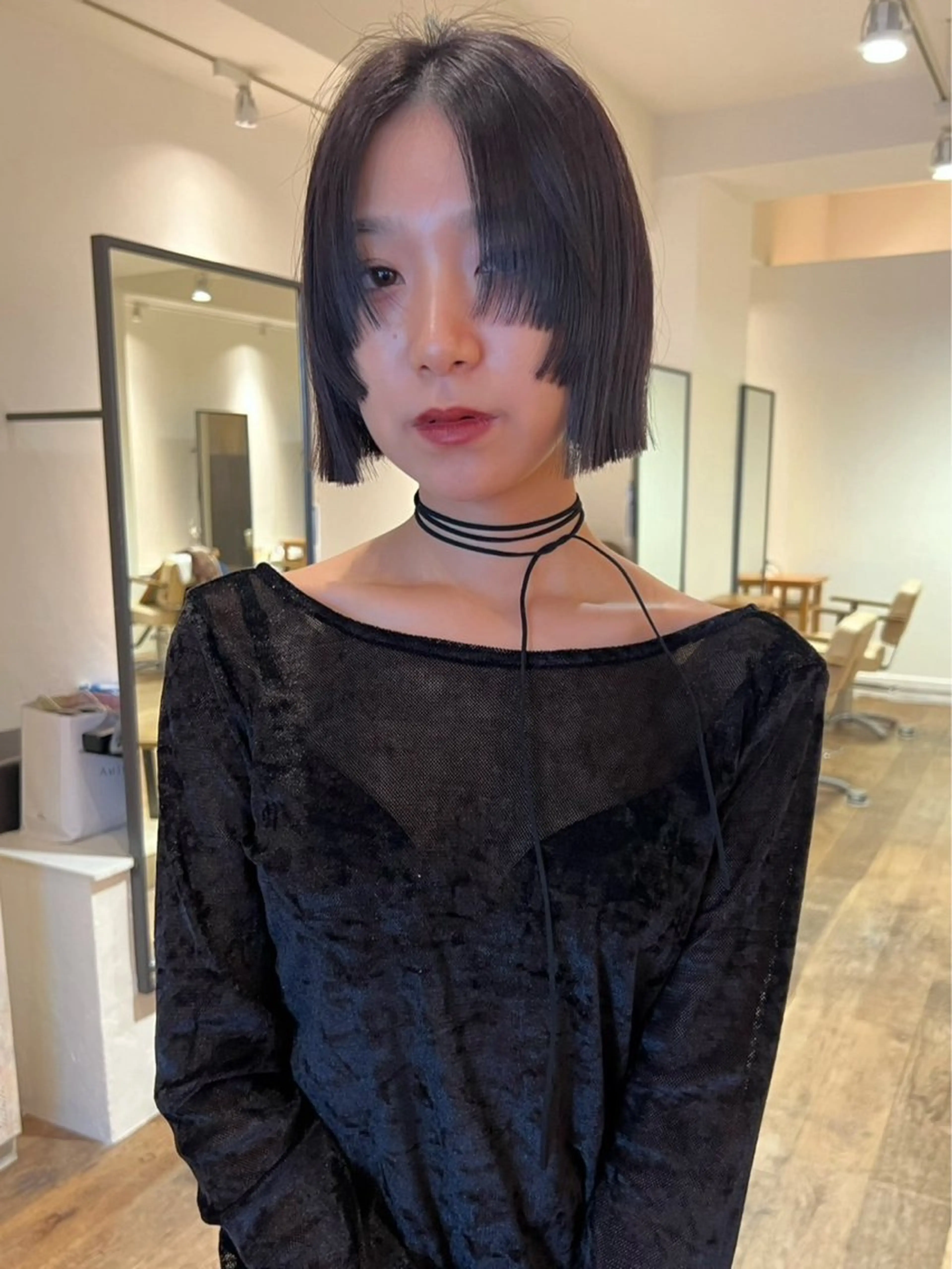 カラー ナック美容室阿倍野店 リタッチモデル募集中のヘアスタイル
