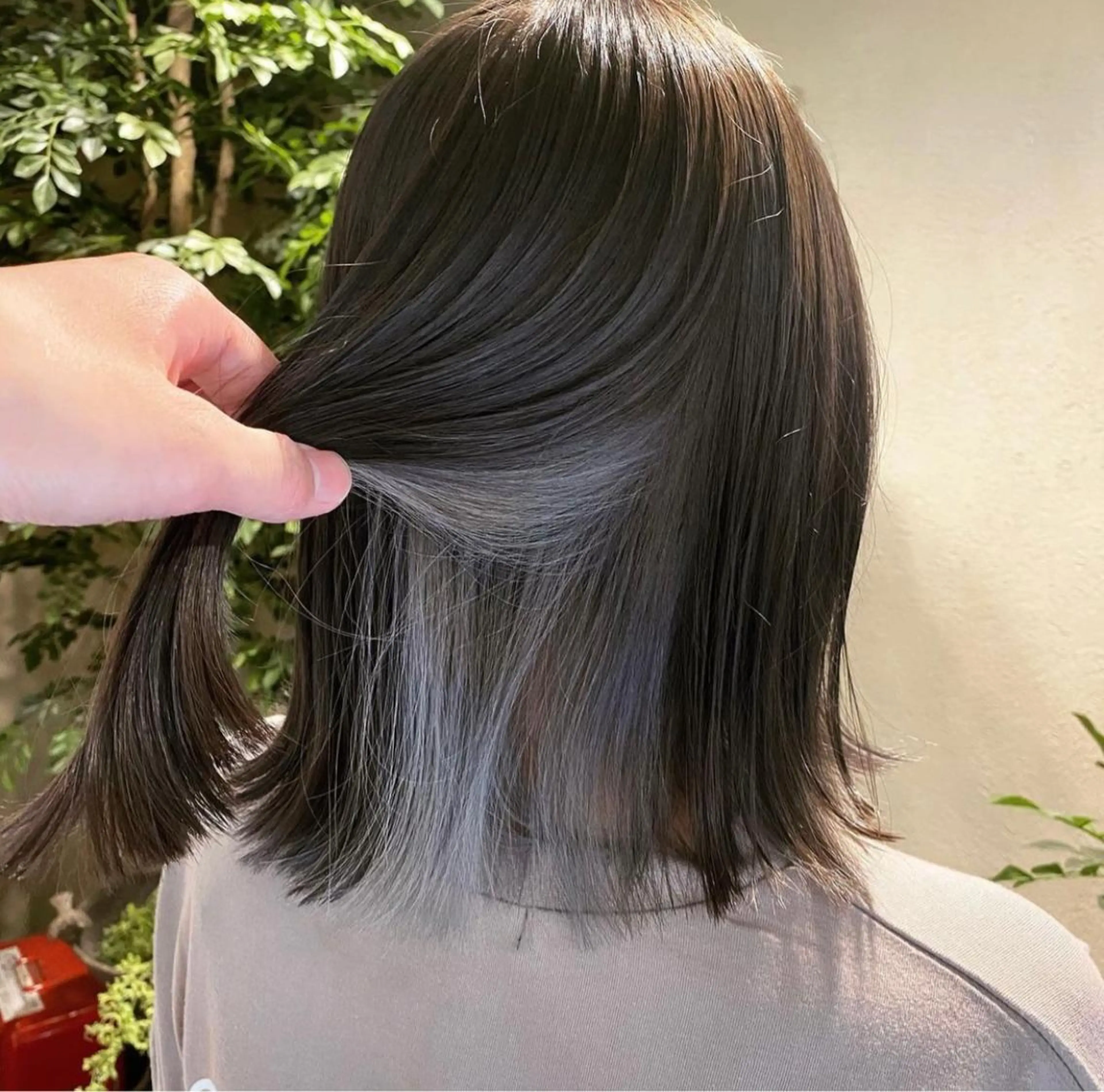 ミディアム カラー アディクシーカラー 黒髪 ブリーチ ケアブリーチ エドルカラー 髪質改善ヘアケア 艶髪特化/上田のヘアスタイル