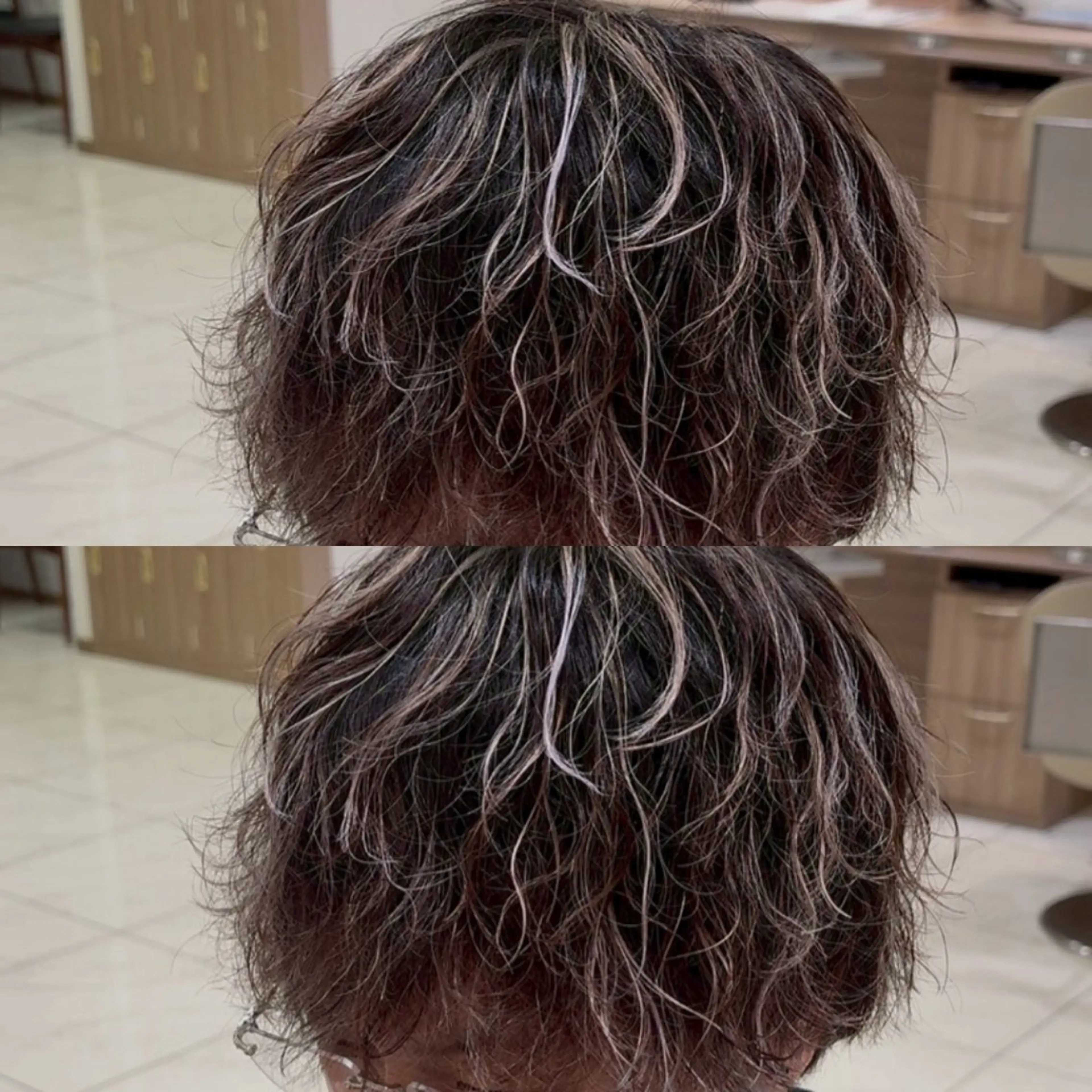 ショート カラー メンズ メンズハイライト ハイライトカラー ハイライト カット ヘアカラー メンズハイライト × perm Runoのヘアスタイル