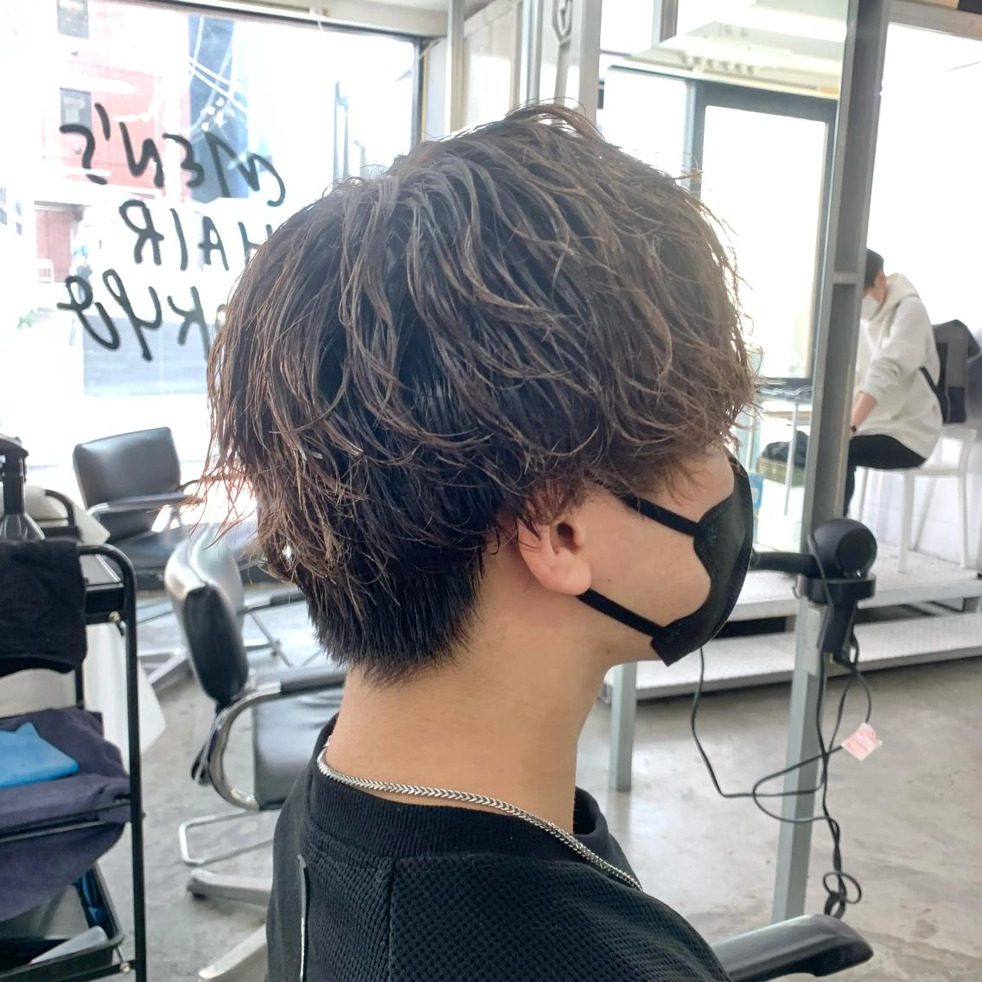 ショート カラー パーマ メンズ カット ヘアカラー パーマ メンズ特化美容師/ 藤戸 椋のヘアスタイル
