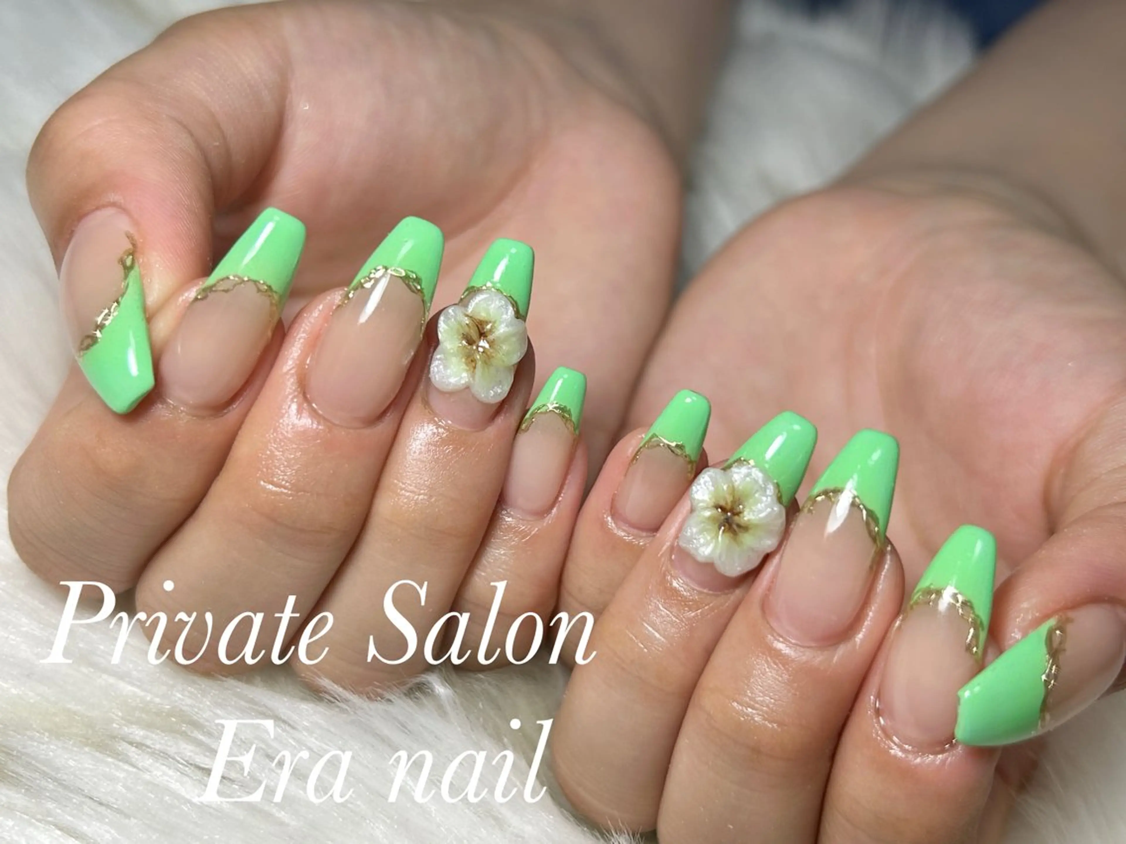 ネイル アートネイル フレンチネイル ハンドネイル Era nailのネイルデザイン