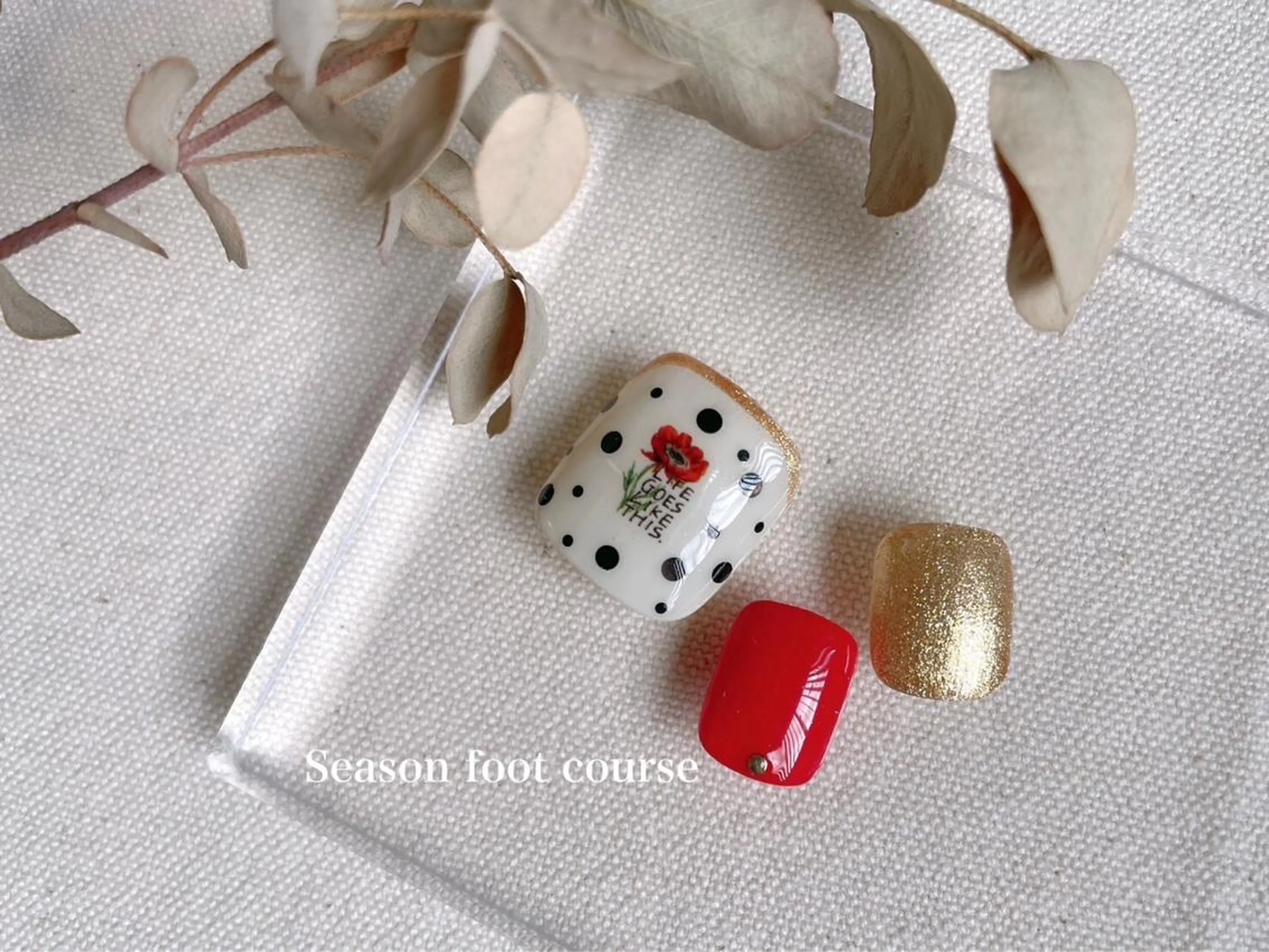 ネイル フットネイル 春ネイル GREEM グリームのネイルデザイン