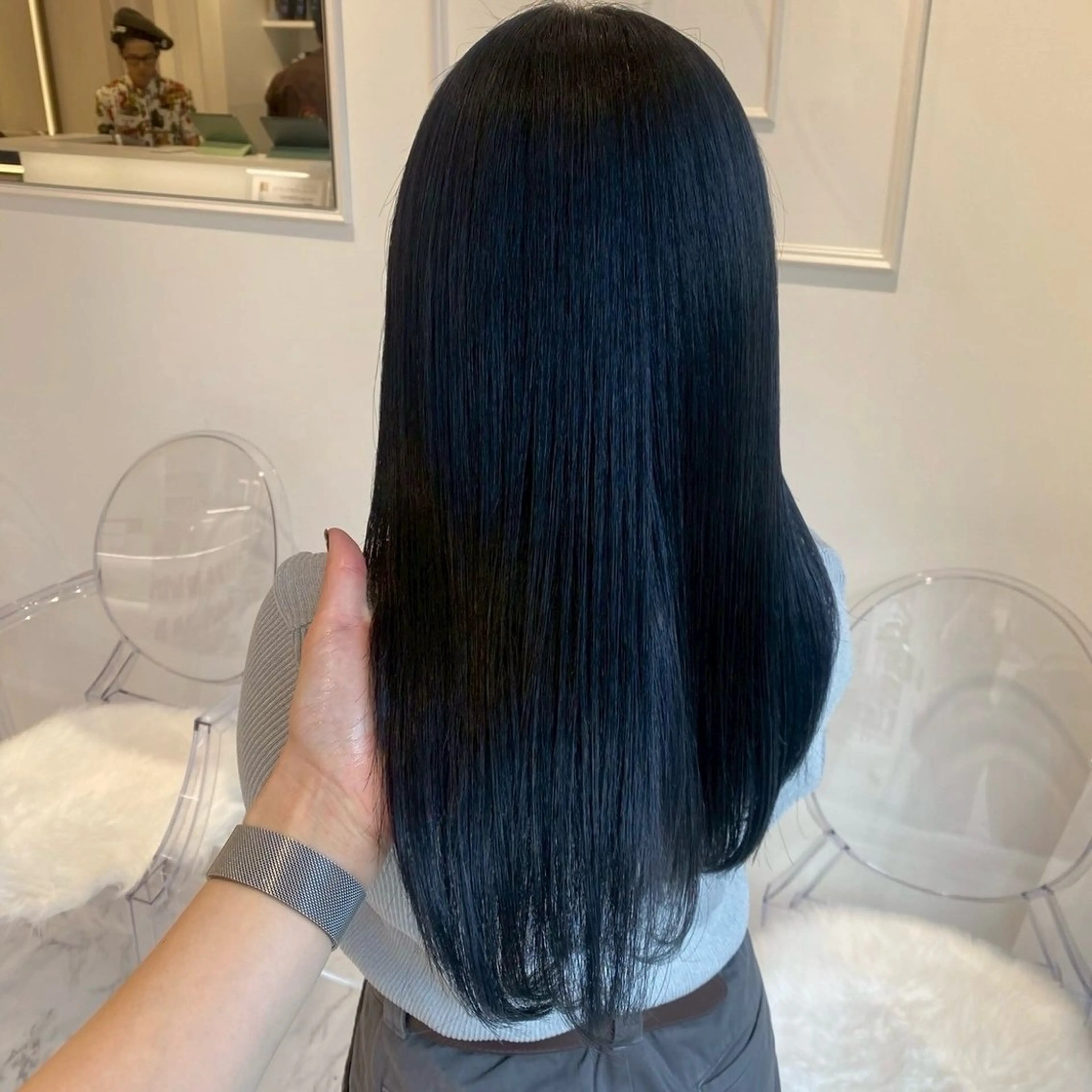 ロング カラー ヘアカラー Parve Mix 森 美遥🩶⛓️のヘアスタイル