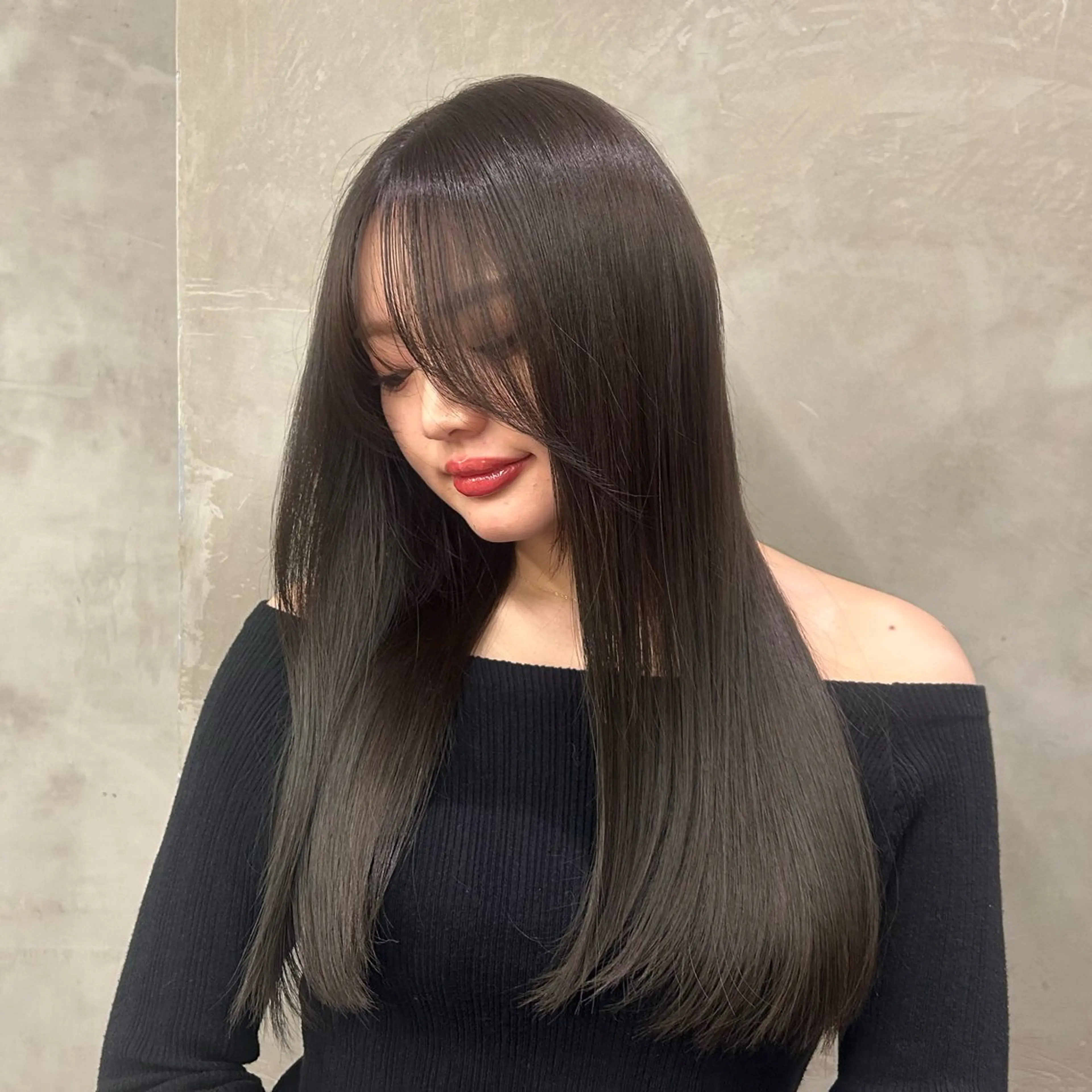 ロング カラー 髪質改善 ロング カット ヘアカラー トリートメント 🌼髪質改善/透明感 艶髪タケドミのヘアスタイル