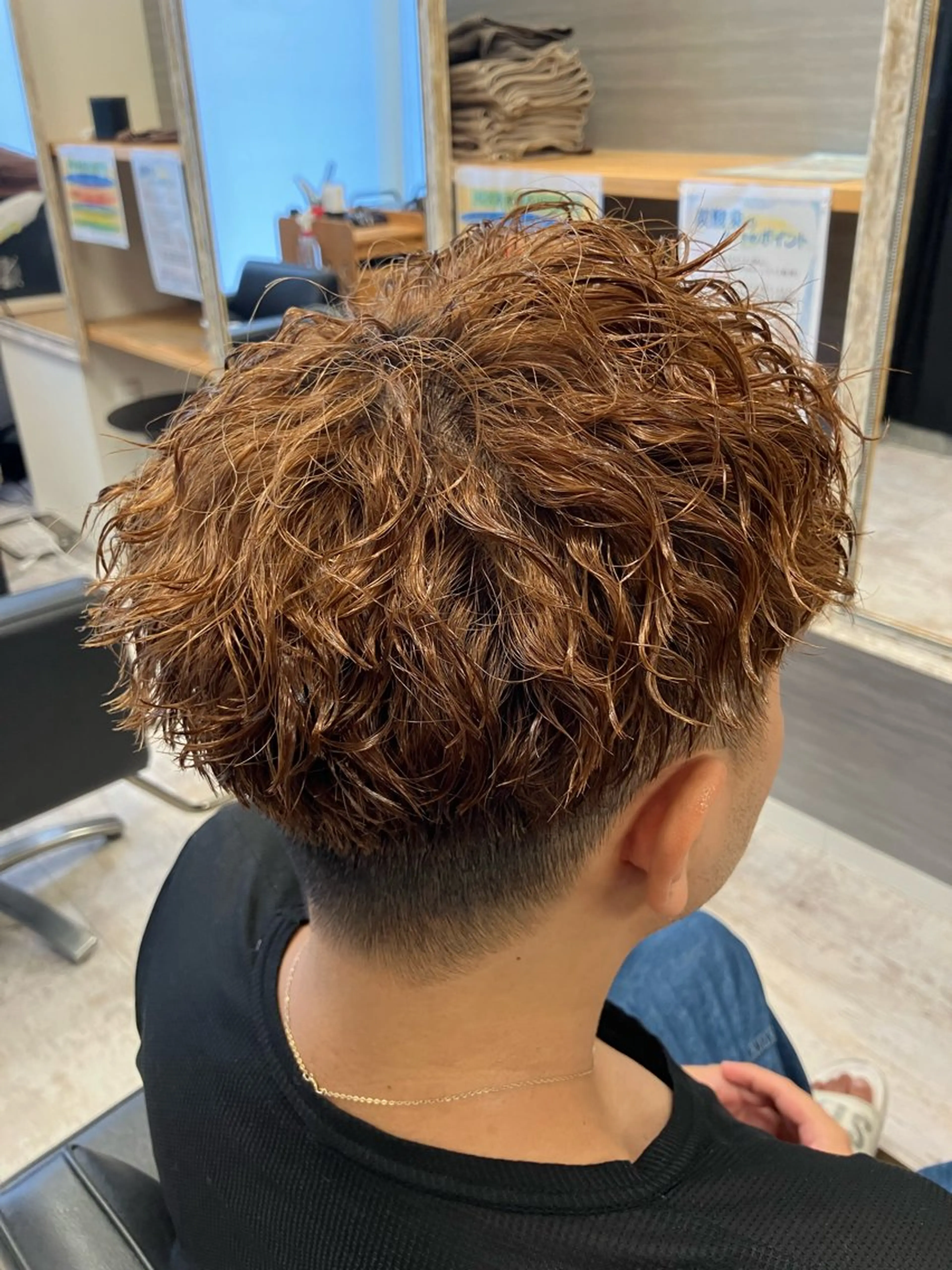 パーマ メンズ カット パーマ メンズ特化/パーマ/ フェードWATARUのヘアスタイル