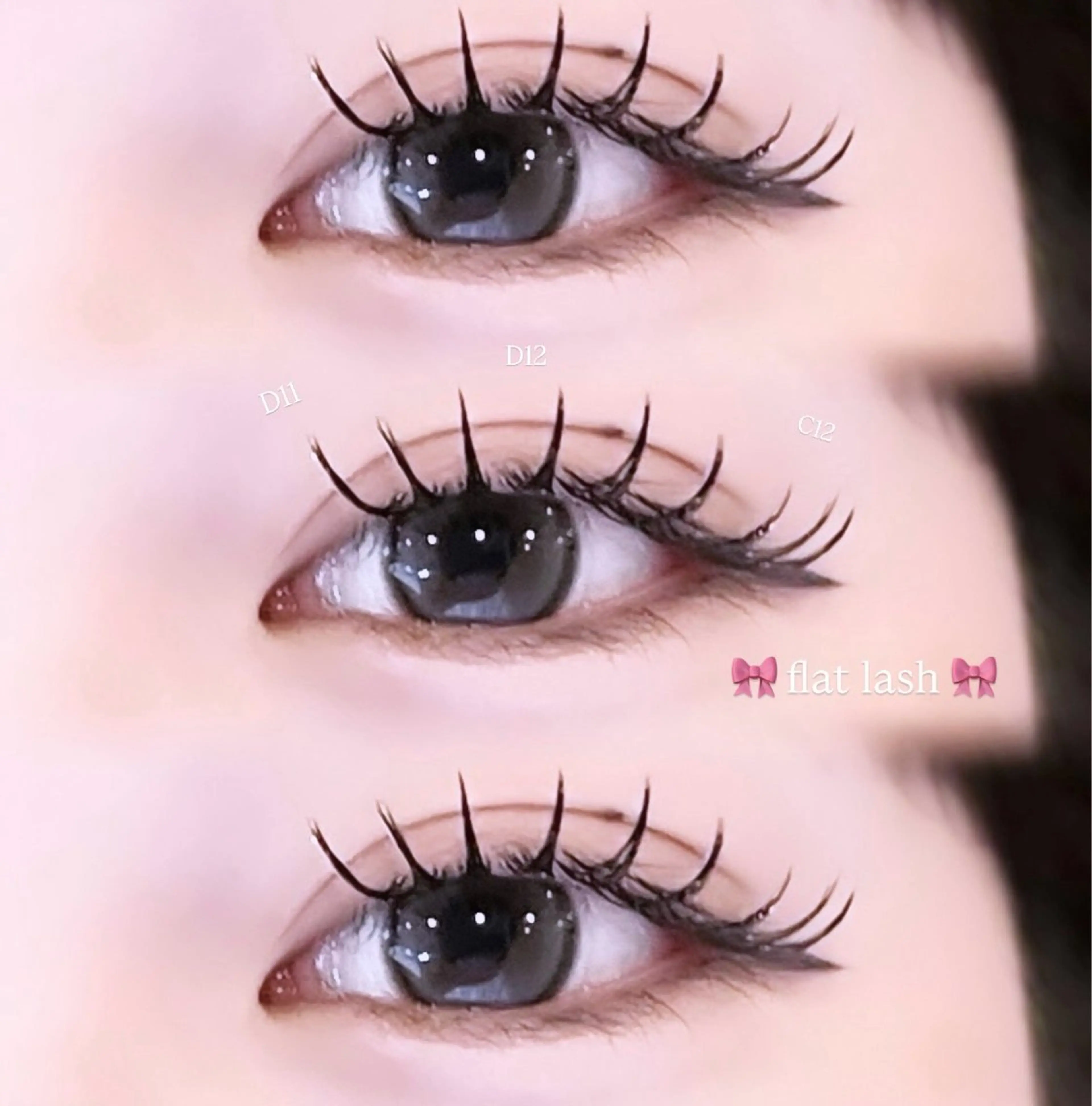 マツエク・マツパ 束感まつ毛 フラットラッシュ マツエク 🎀millie ainee♡田畑🎀のマツエク・マツパデザイン