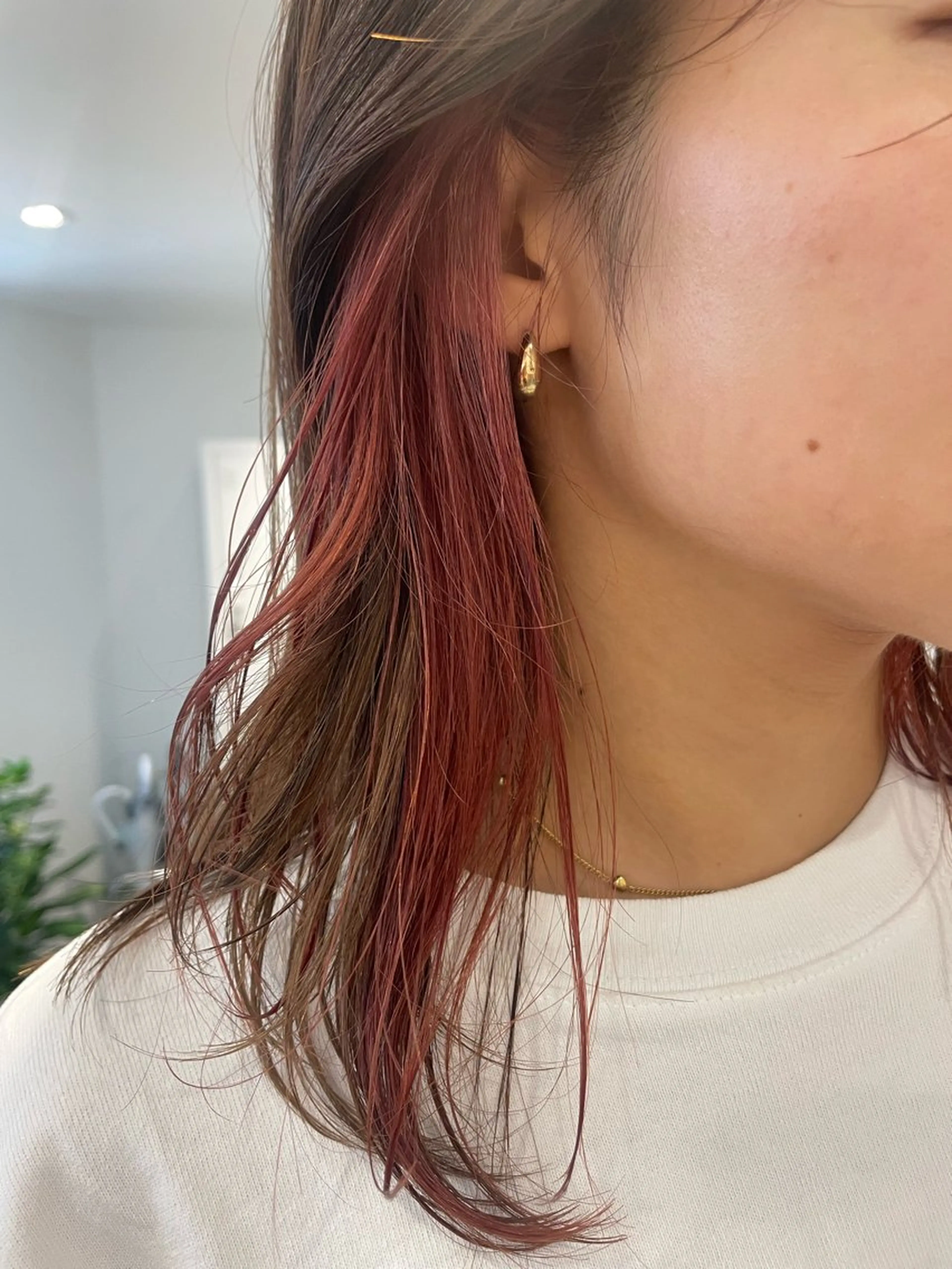 ミディアム カラー ヘアアレンジ ヘアカラー トリートメント 🎀ダブルカラーレイ ヤーyuuri🎀のヘアスタイル