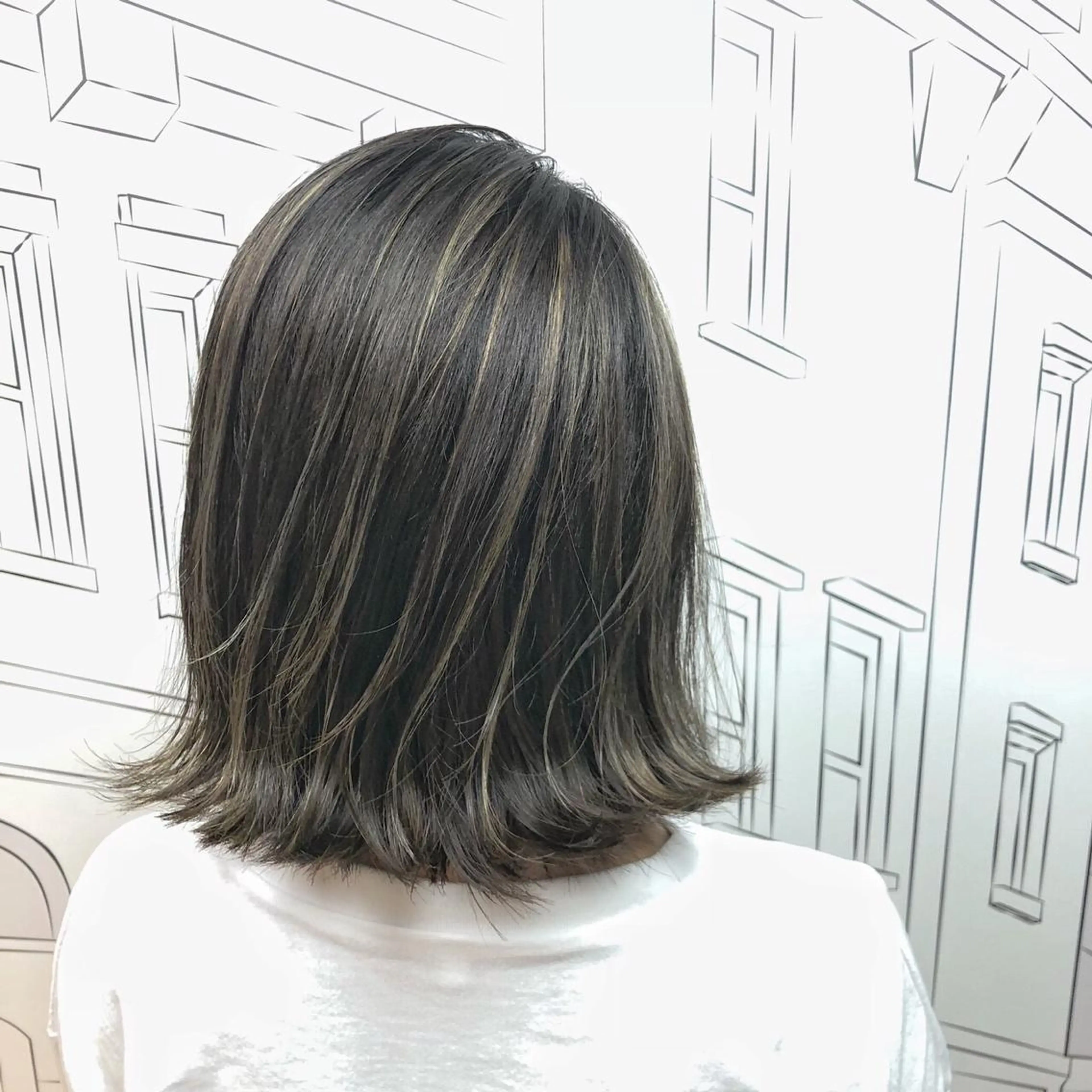 ミディアム カラー レイヤー,ボブ / 彩未のヘアスタイル