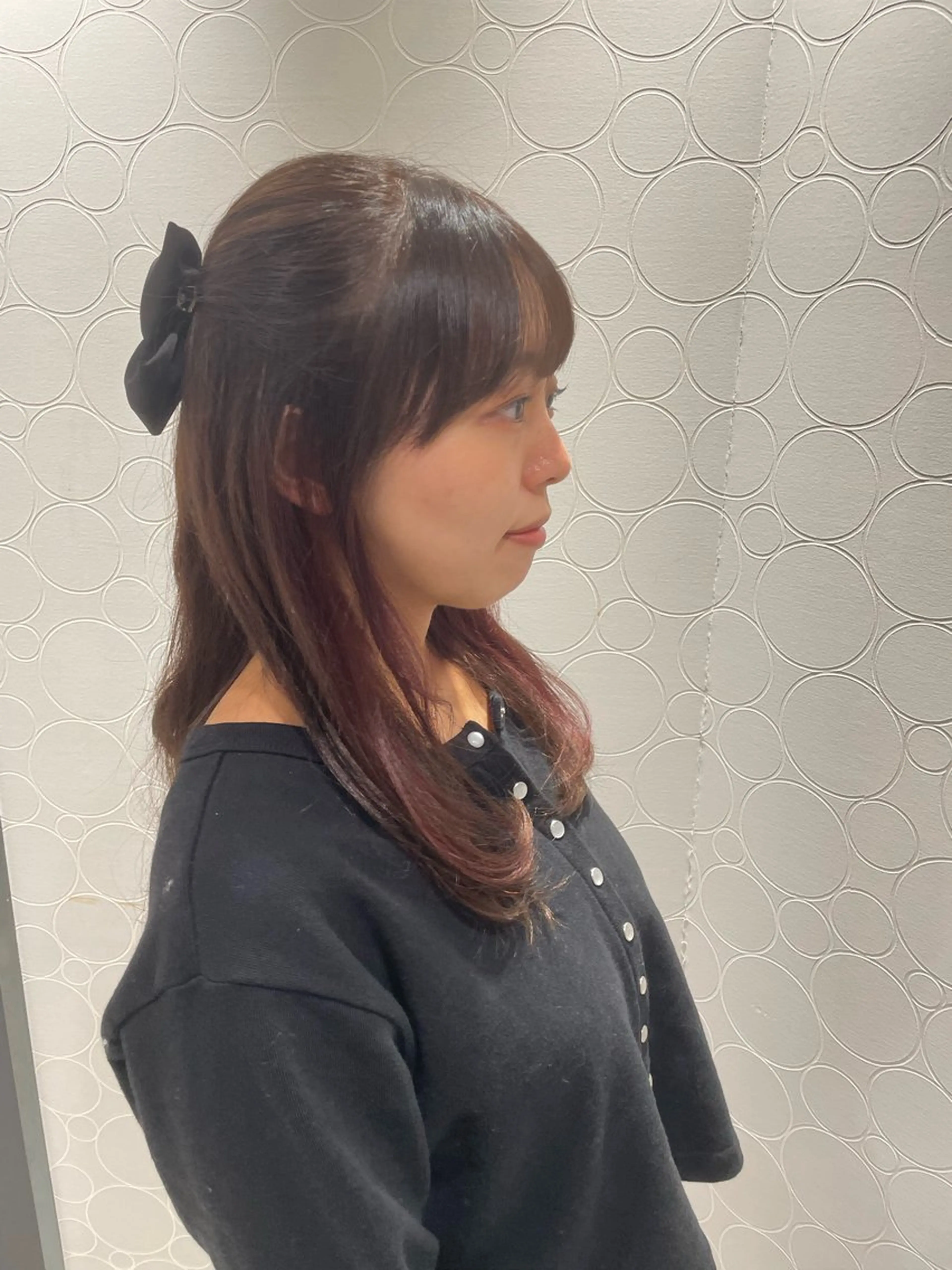 ロング カラー 長町/酸性ストレート /曲がる縮毛矯正のヘアスタイル