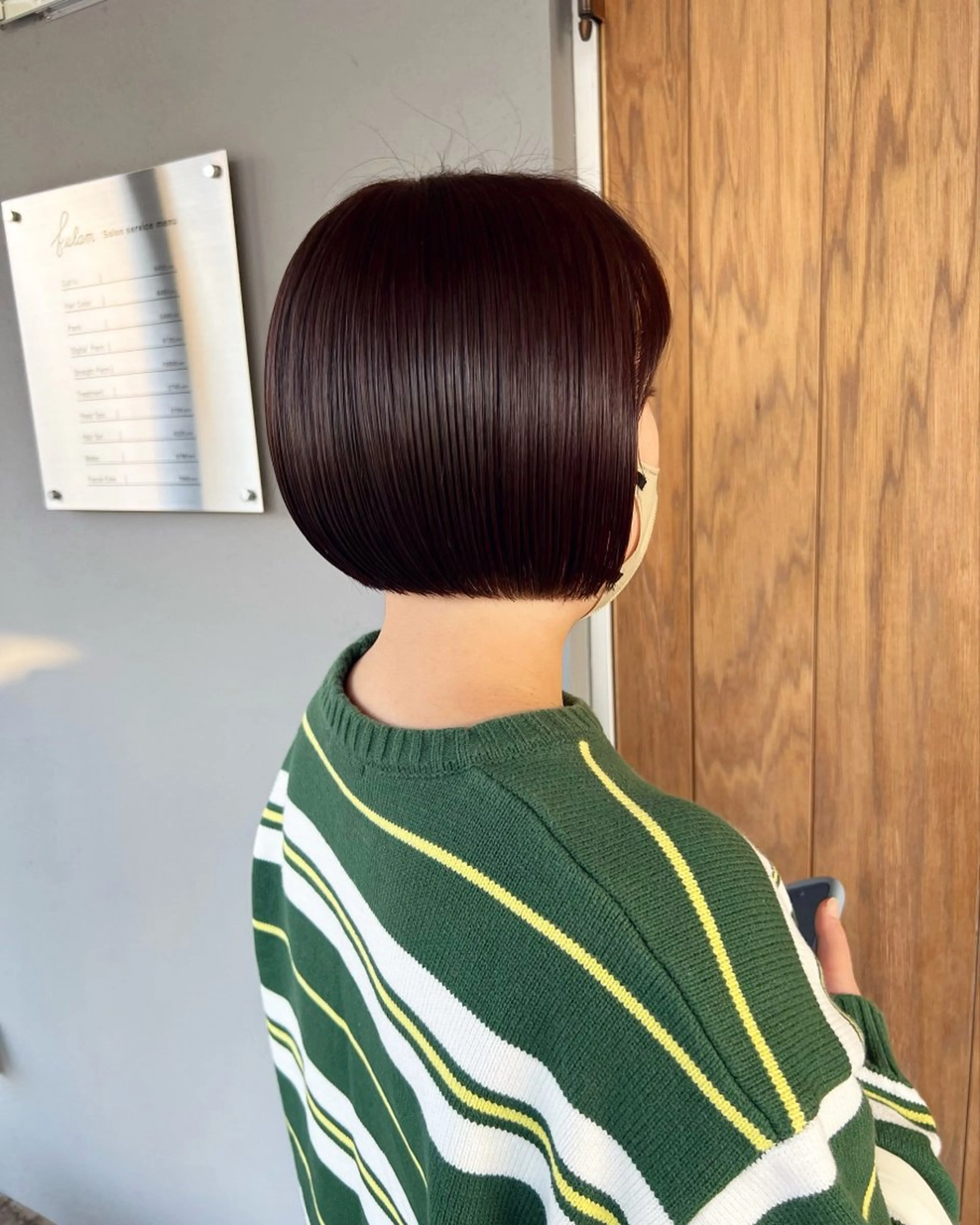 ショート カラー ピンクカラー バイオレットカラー バイオレットピンク ボブ フラム所属・WATANABE MISAKIのヘアスタイル