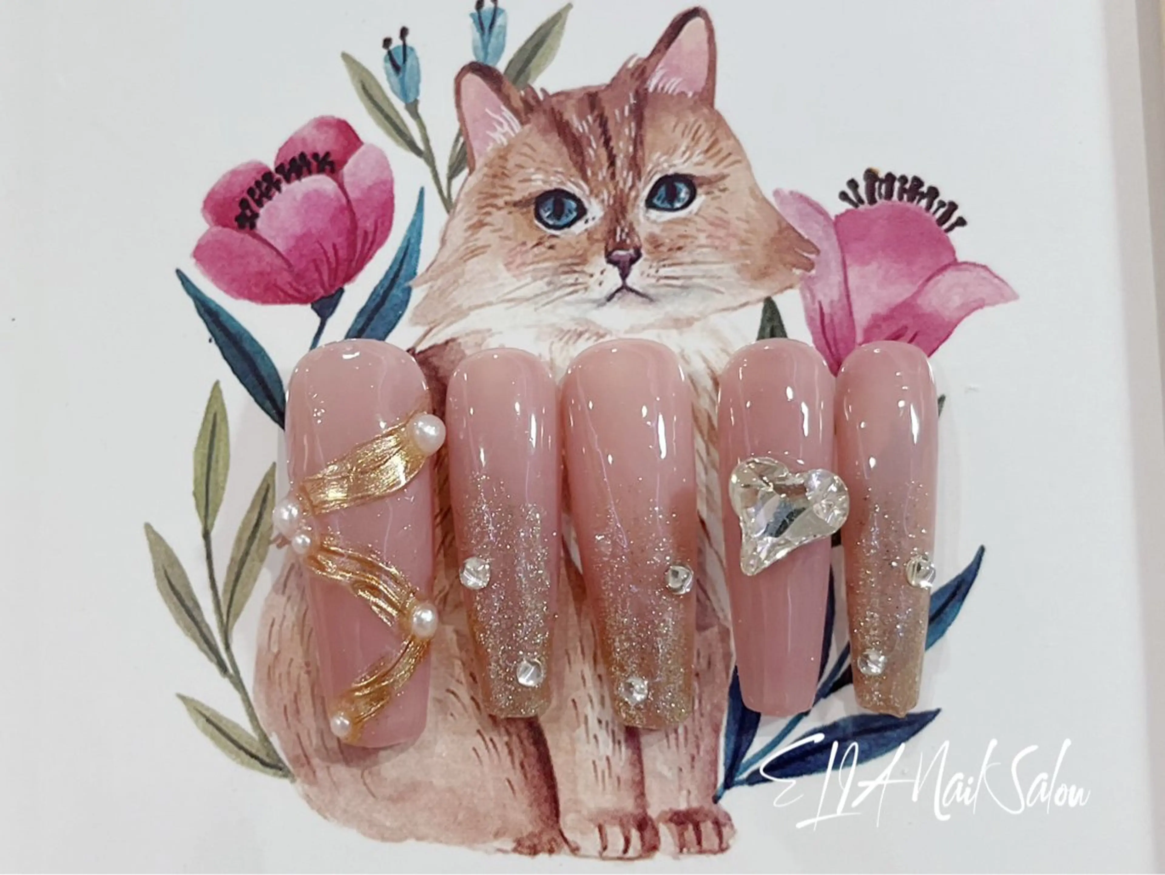 セミロング CI CI nailのネイルデザイン