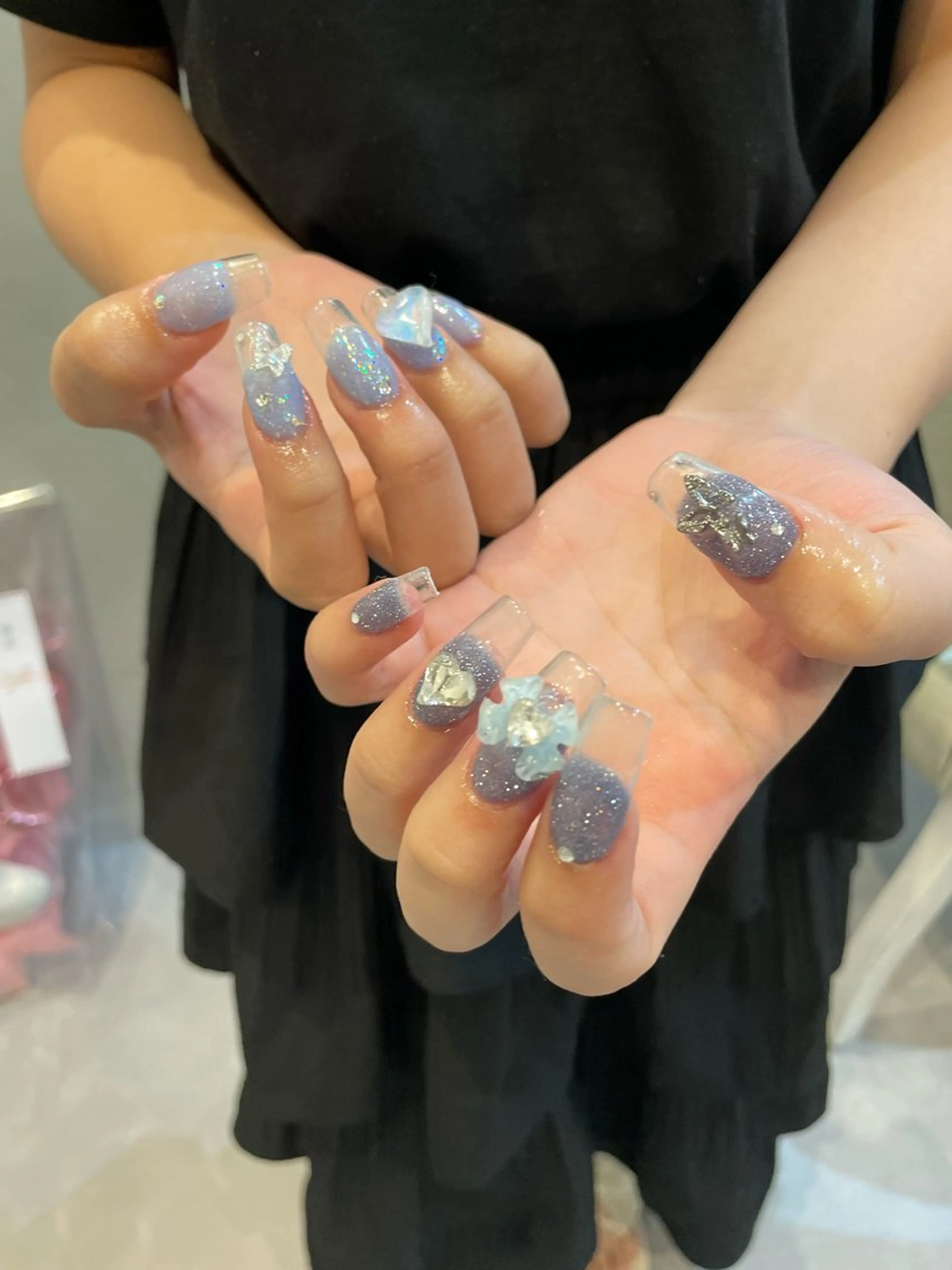 ネイル 束感まつ毛/ネイル/ LED♥KIRARAのマツエク・マツパデザイン