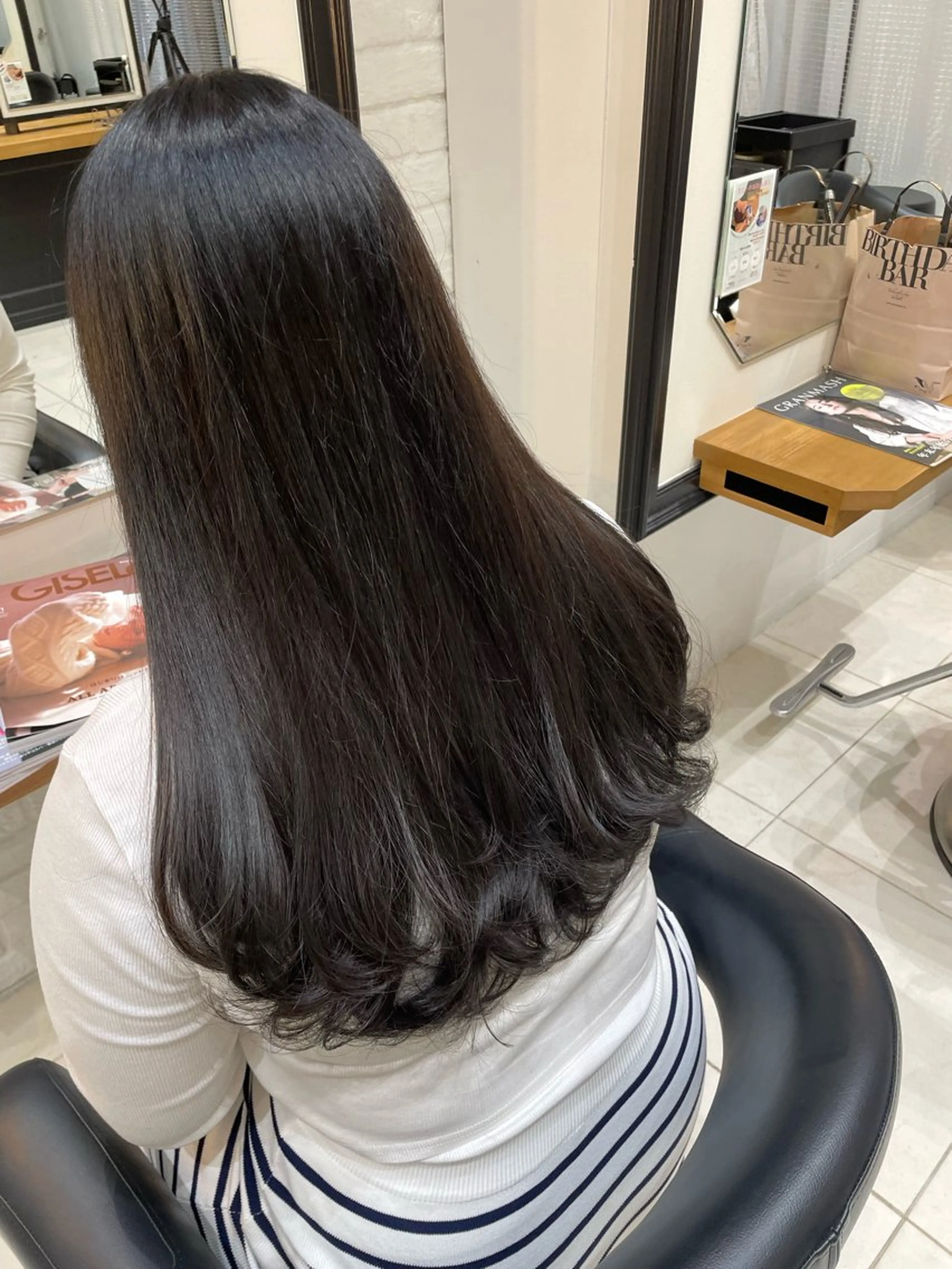 ロング 田中 くるみのヘアスタイル